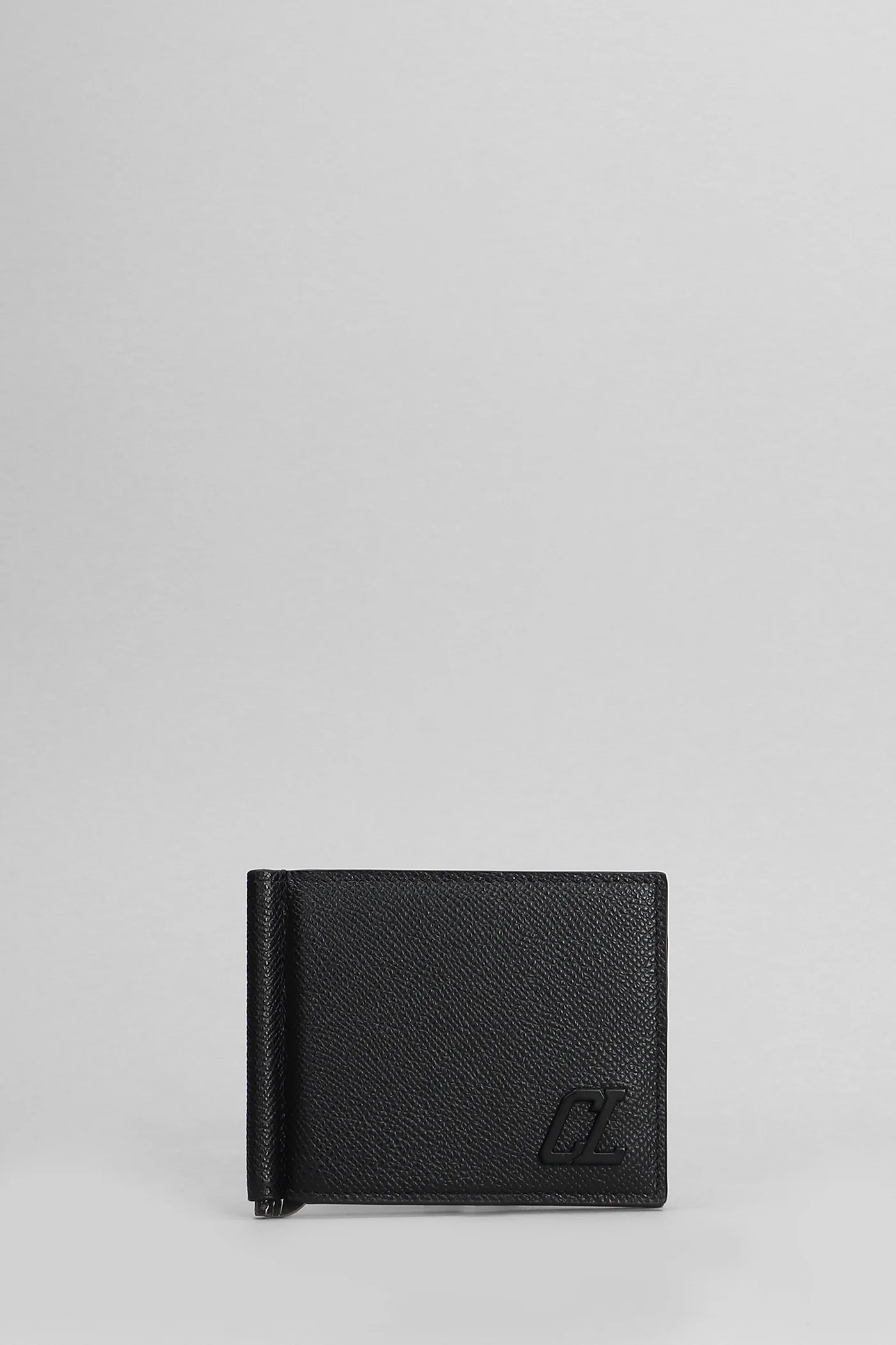 Groovy money clip Wallet in black leather