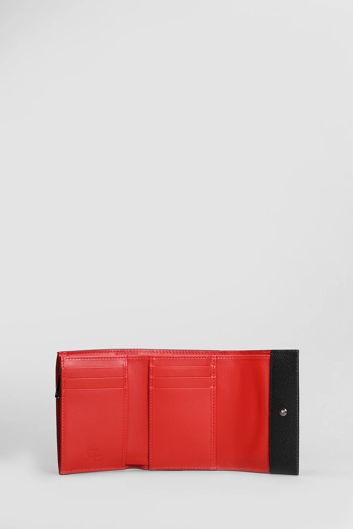 Groovy trifold Wallet in black leather - Image 4