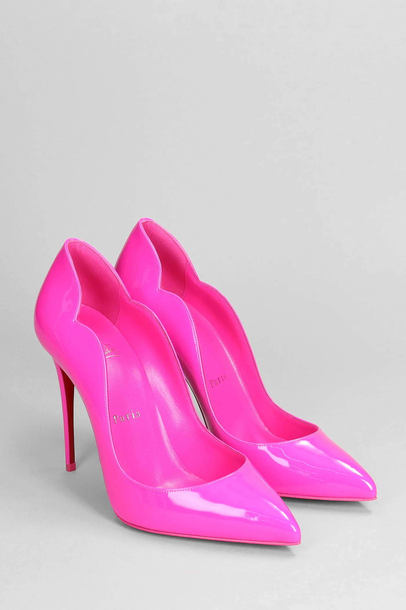 Hot chick sling 100 Pumps in fuxia patent leather - Image 2
