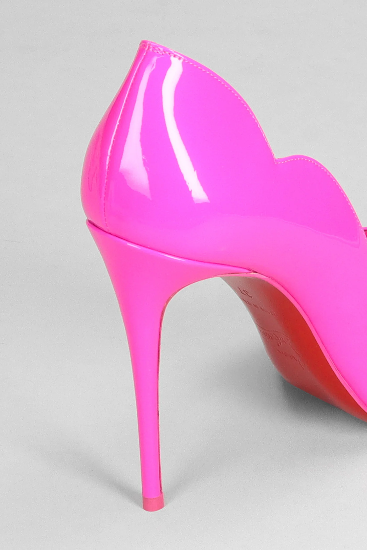 Hot chick sling 100 Pumps in fuxia patent leather - Image 5