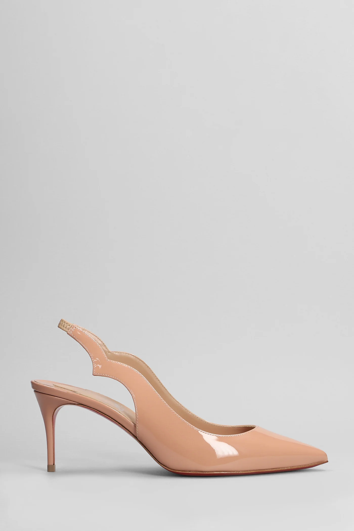 Hot chick sling 70 Pumps in rose-pink patent leather