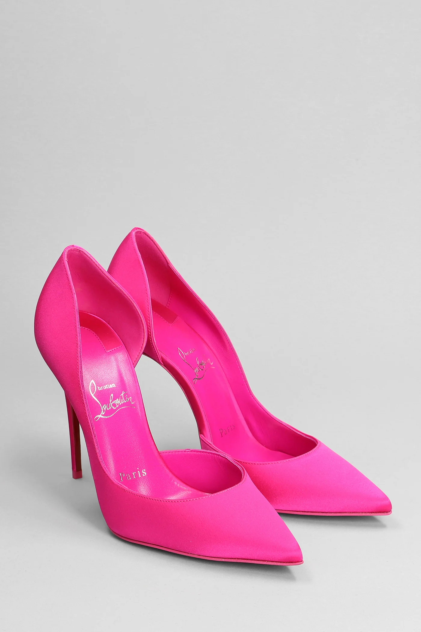 Iriza 100 Pumps in fuxia satin - Image 2