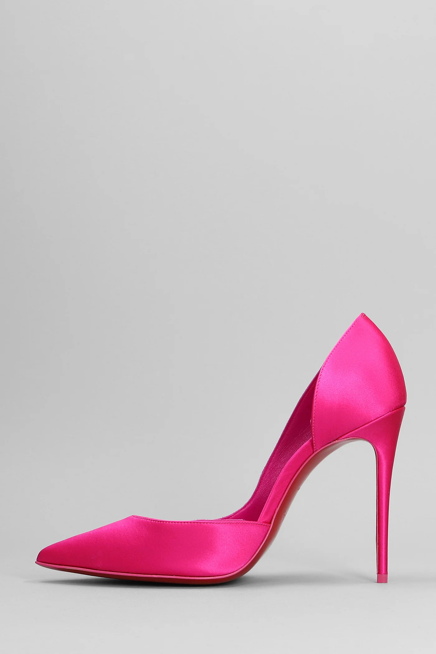 Iriza 100 Pumps in fuxia satin - Image 3