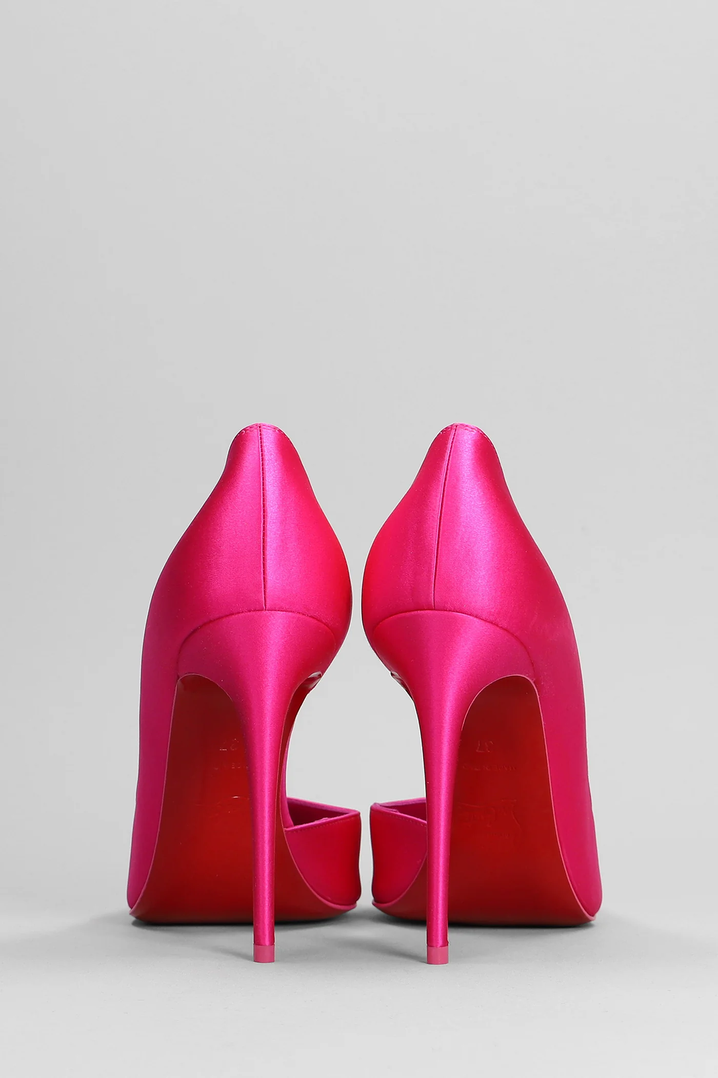 Iriza 100 Pumps in fuxia satin - Image 4