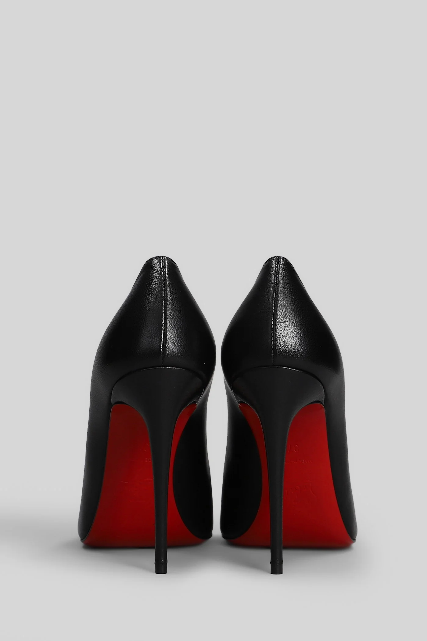 Kate 100 Pumps in black leather - Image 4