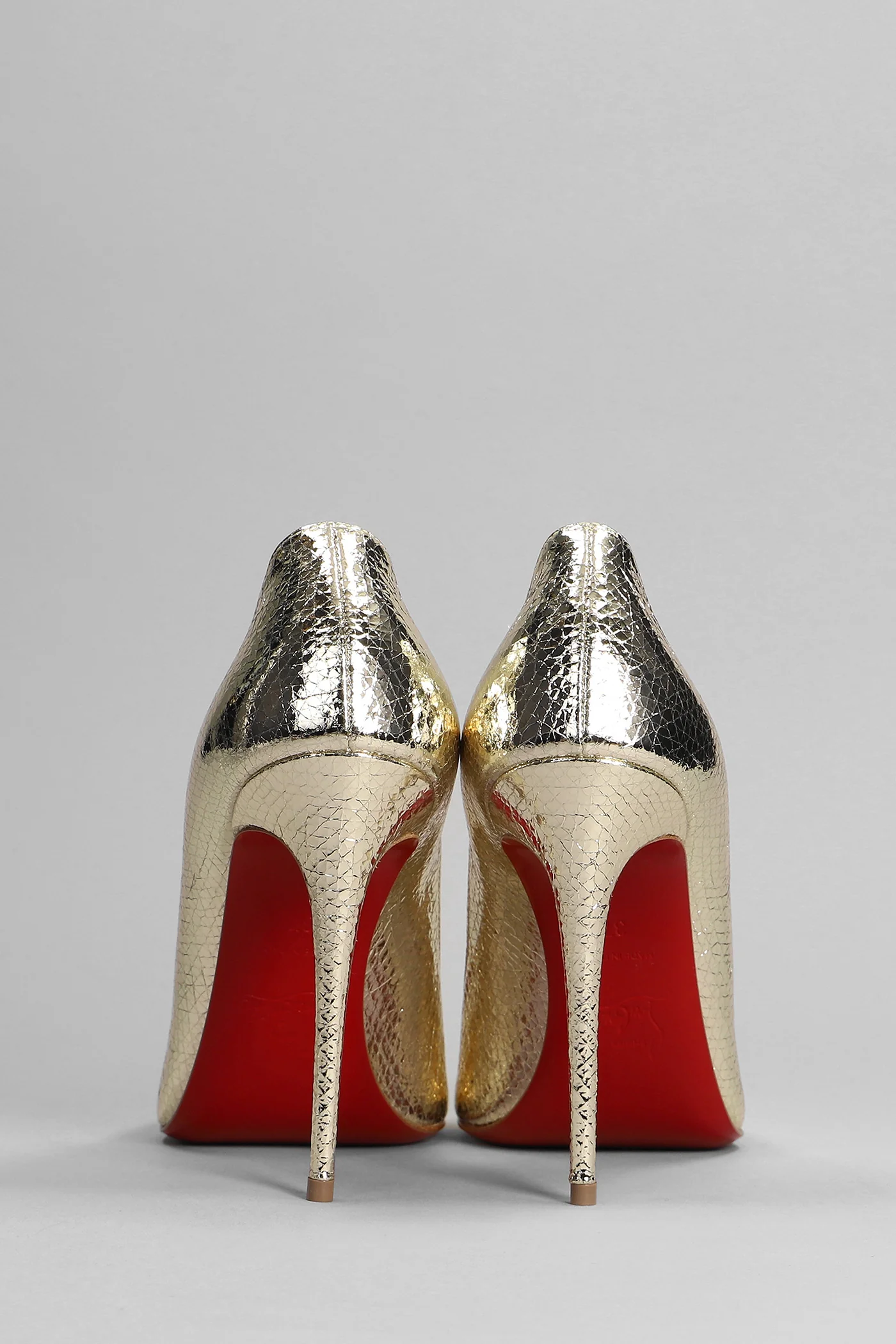 Kate 100 Pumps in platinum leather - Image 4