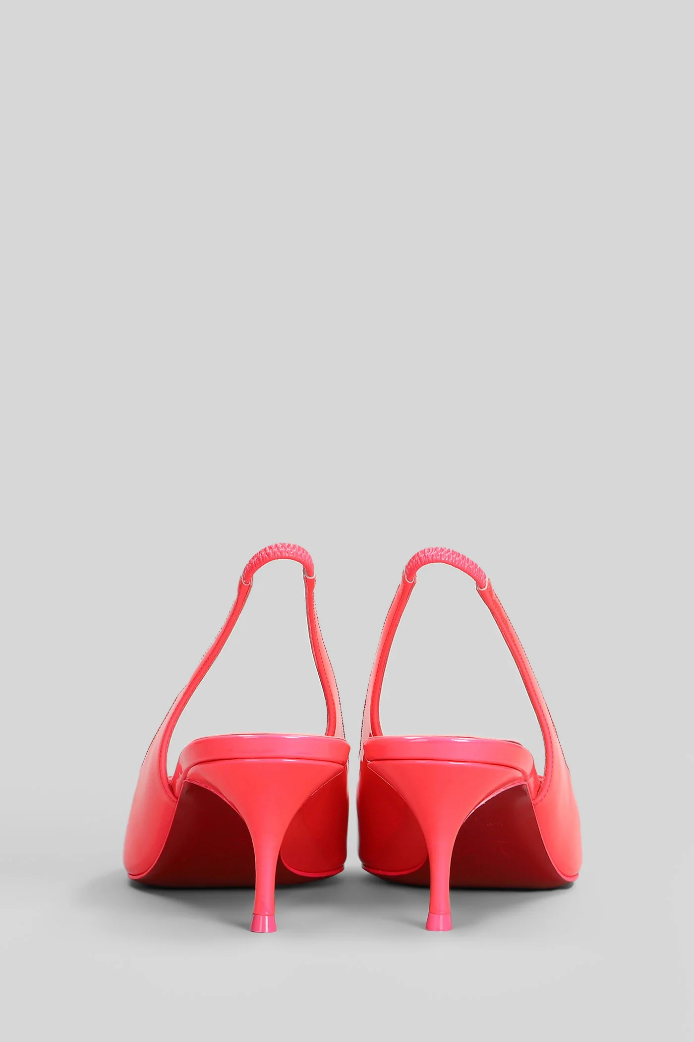 Kate sling 55 Pumps in fuxia leather - Image 4
