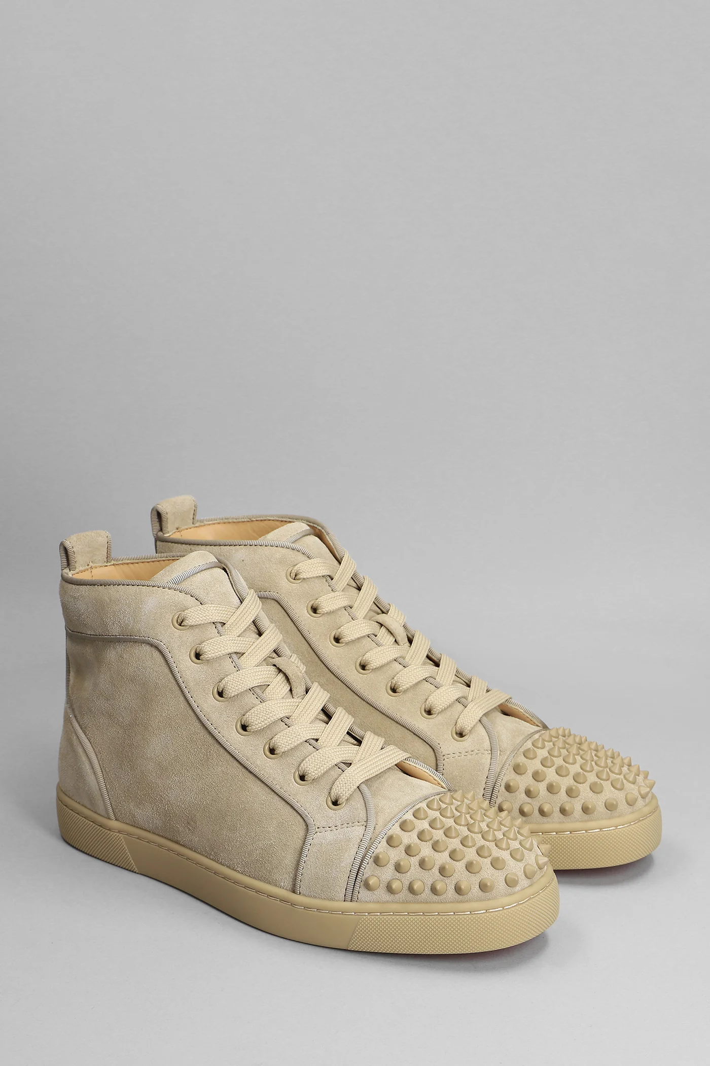 Lou spikes orlato Sneakers in beige suede - Image 2