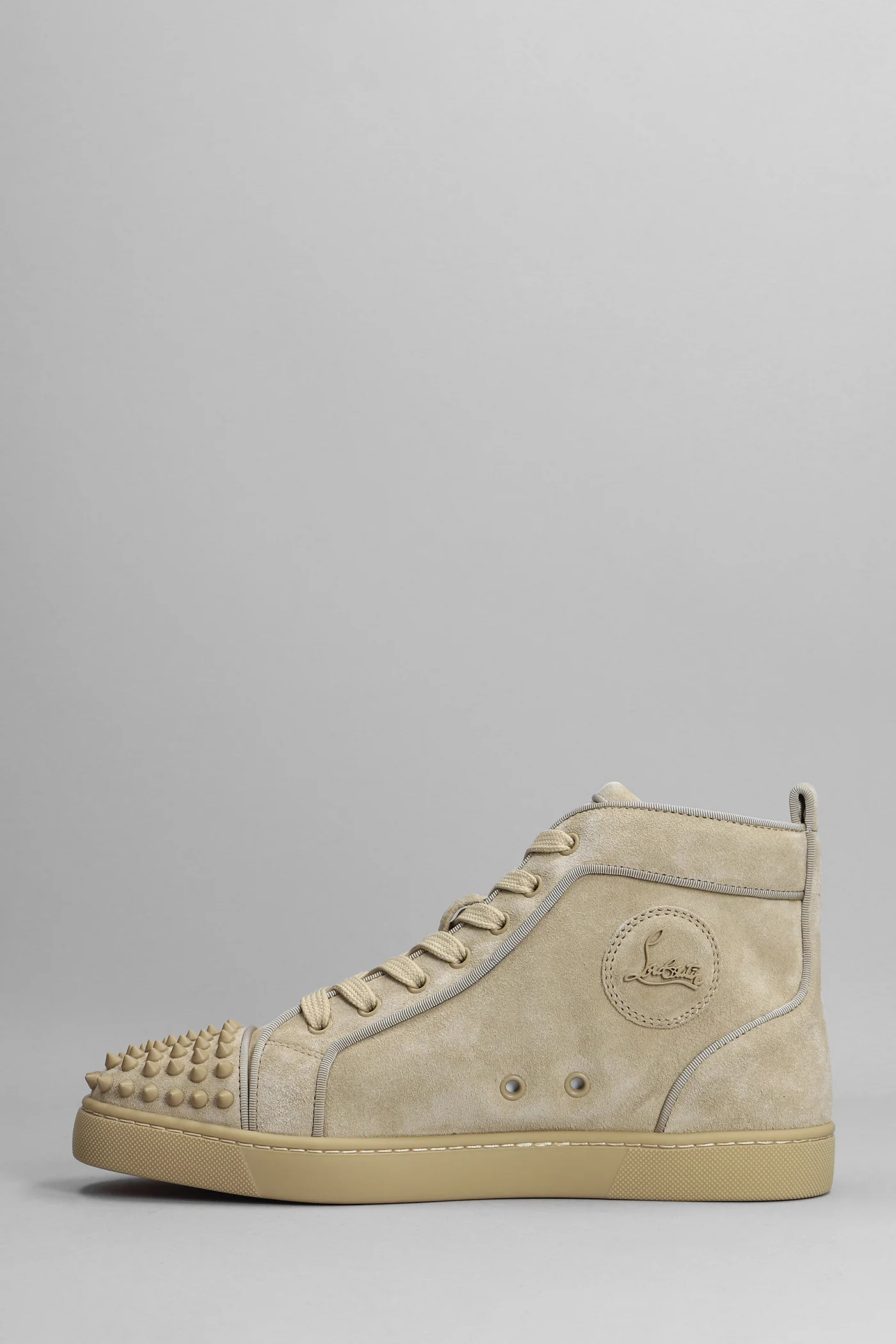 Lou spikes orlato Sneakers in beige suede - Image 3