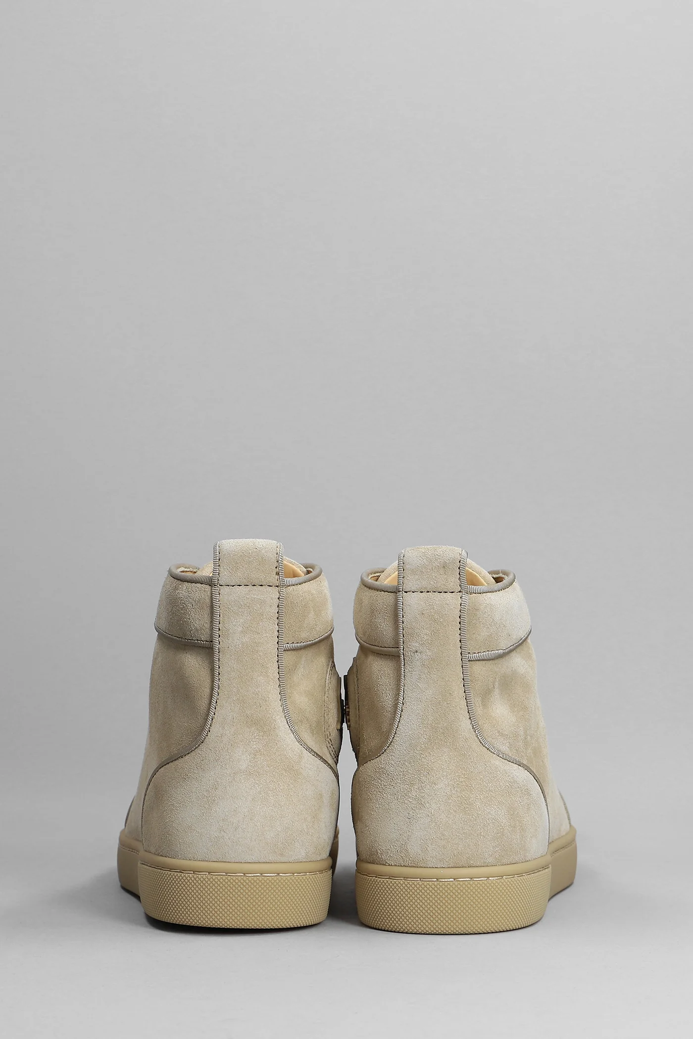Lou spikes orlato Sneakers in beige suede - Image 4