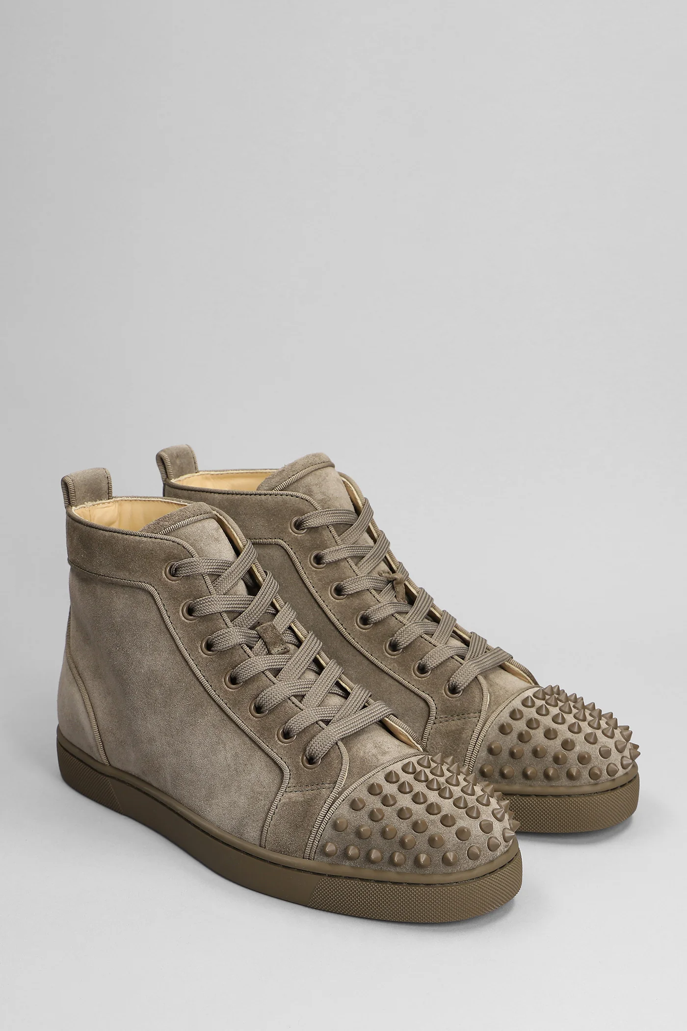 Lou spikes orlato Sneakers in brown suede - Image 2