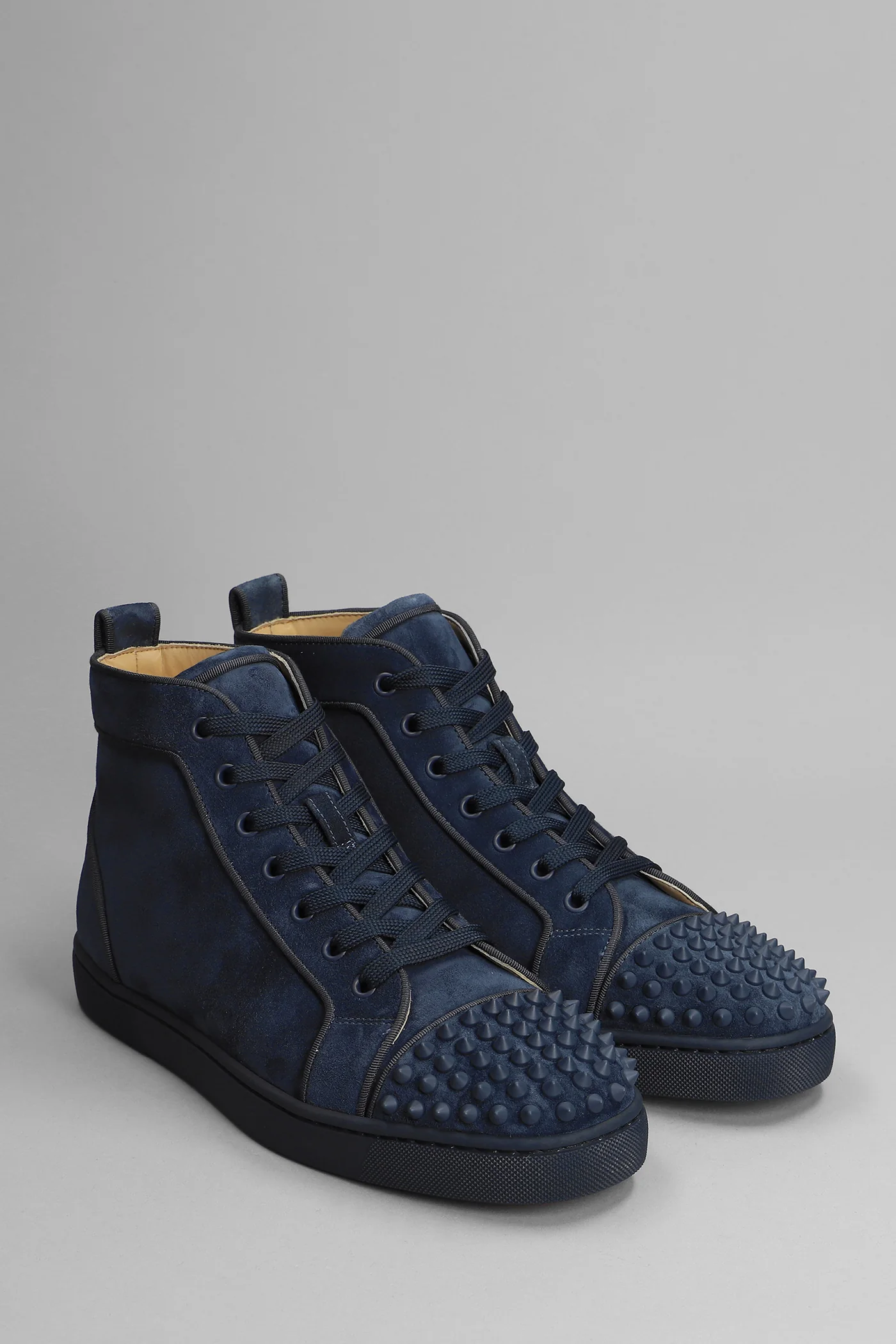 Lou spikes Sneakers in blue suede