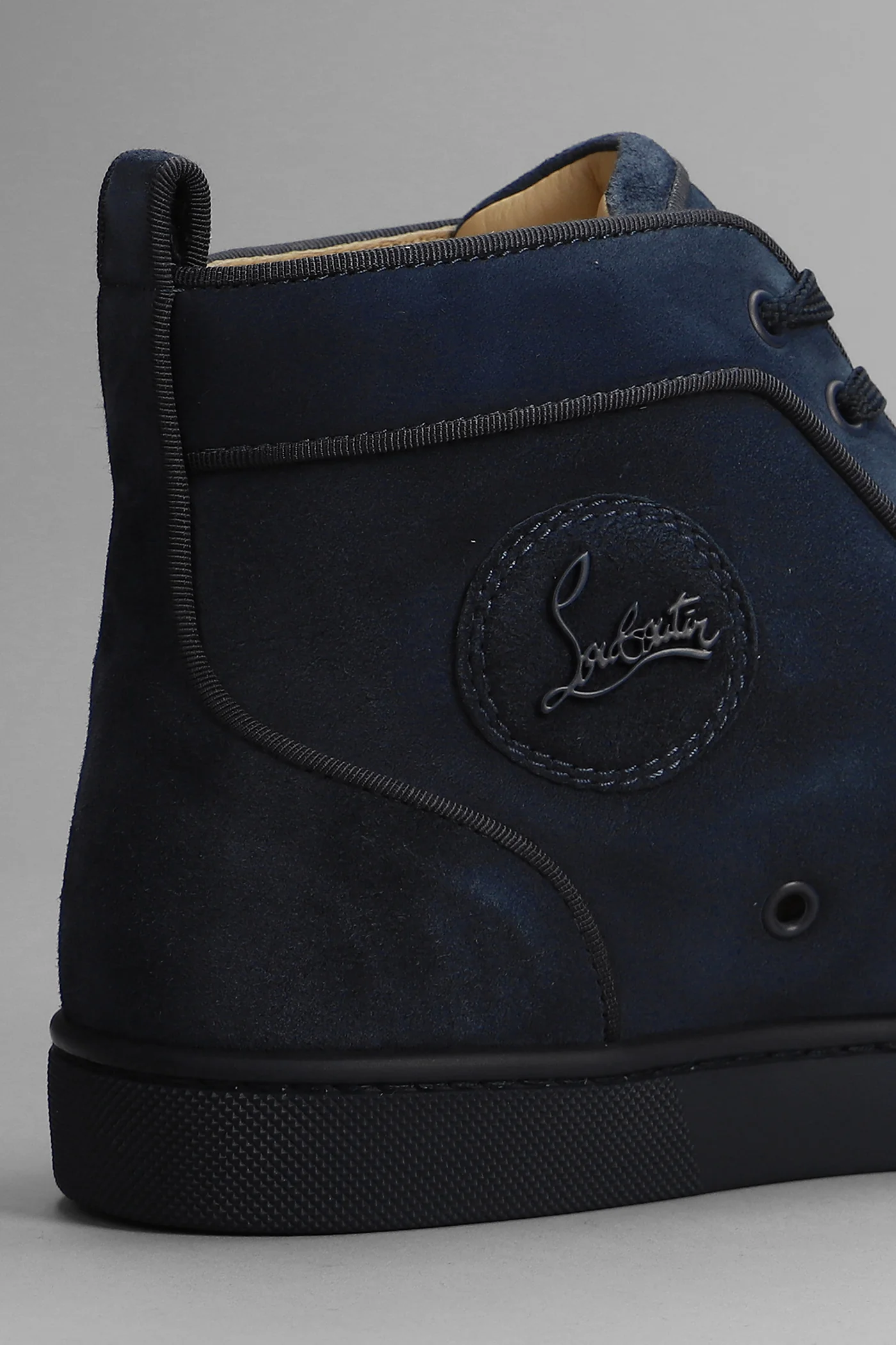 Lou spikes Sneakers in blue suede - Image 4