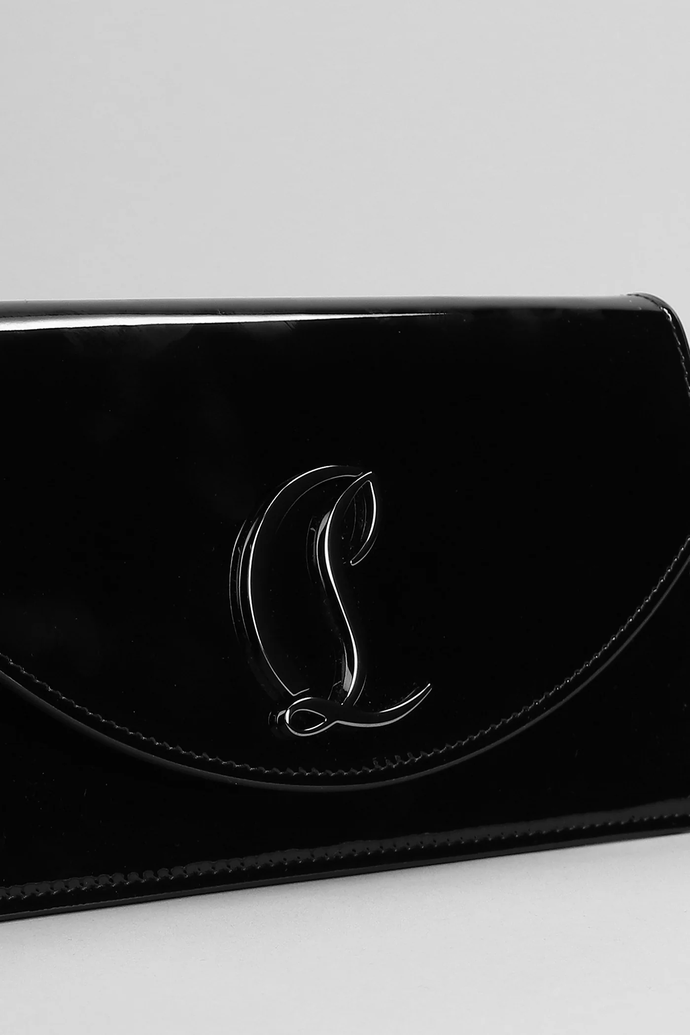 Loubi54 Clutch in black patent leather - Image 4