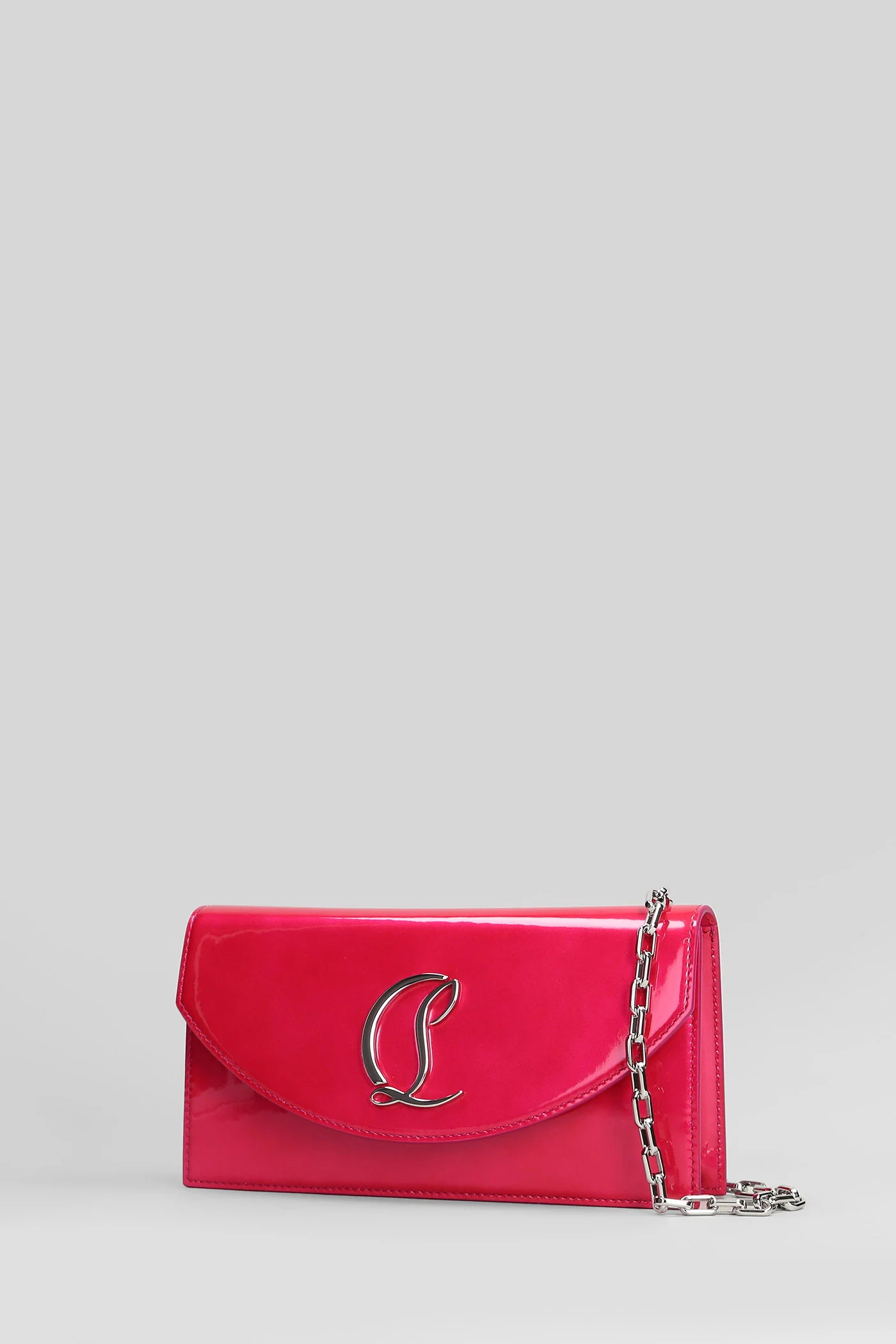 Loubi54 Clutch in fuxia leather - Image 2