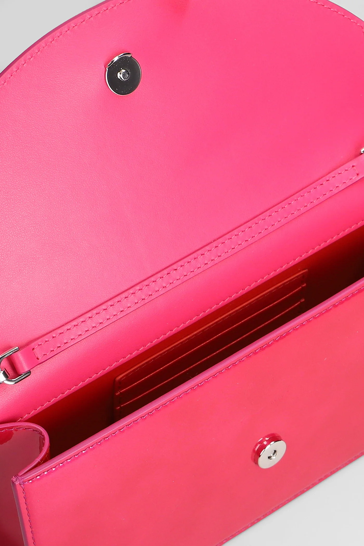 Loubi54 Clutch in fuxia leather - Image 4