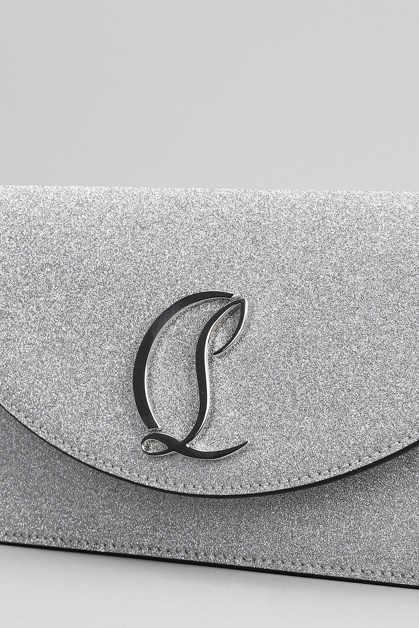 Loubi54 Shoulder bag in silver glitter - Image 4