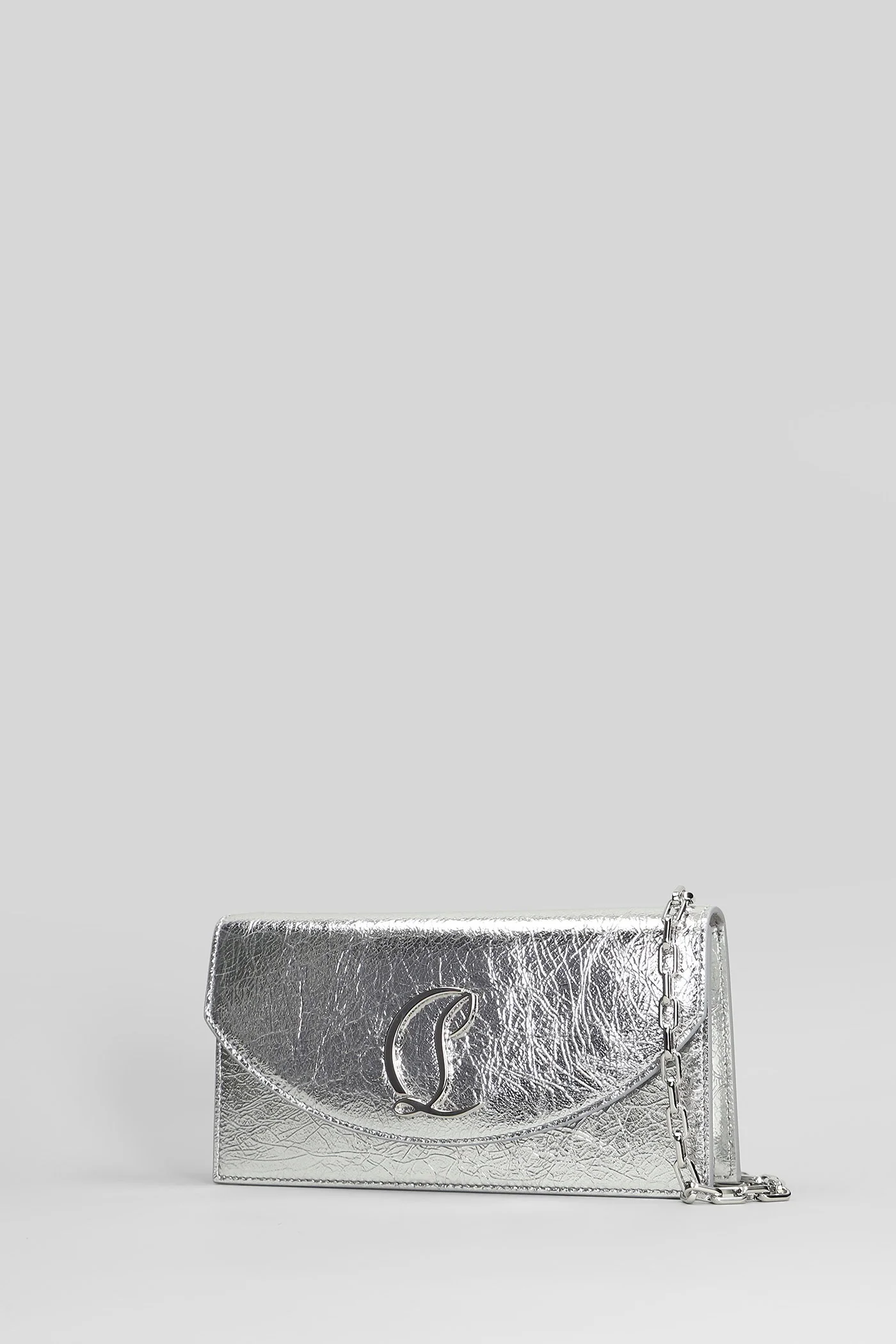 Loubi54 Shoulder bag in silver leather - Image 2