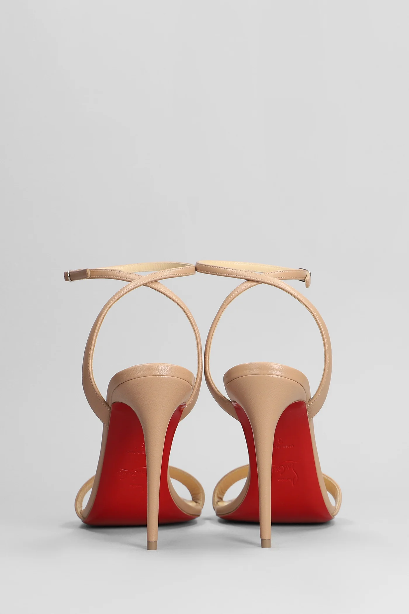 Loubigirl 100 Sandals in powder leather - Image 4