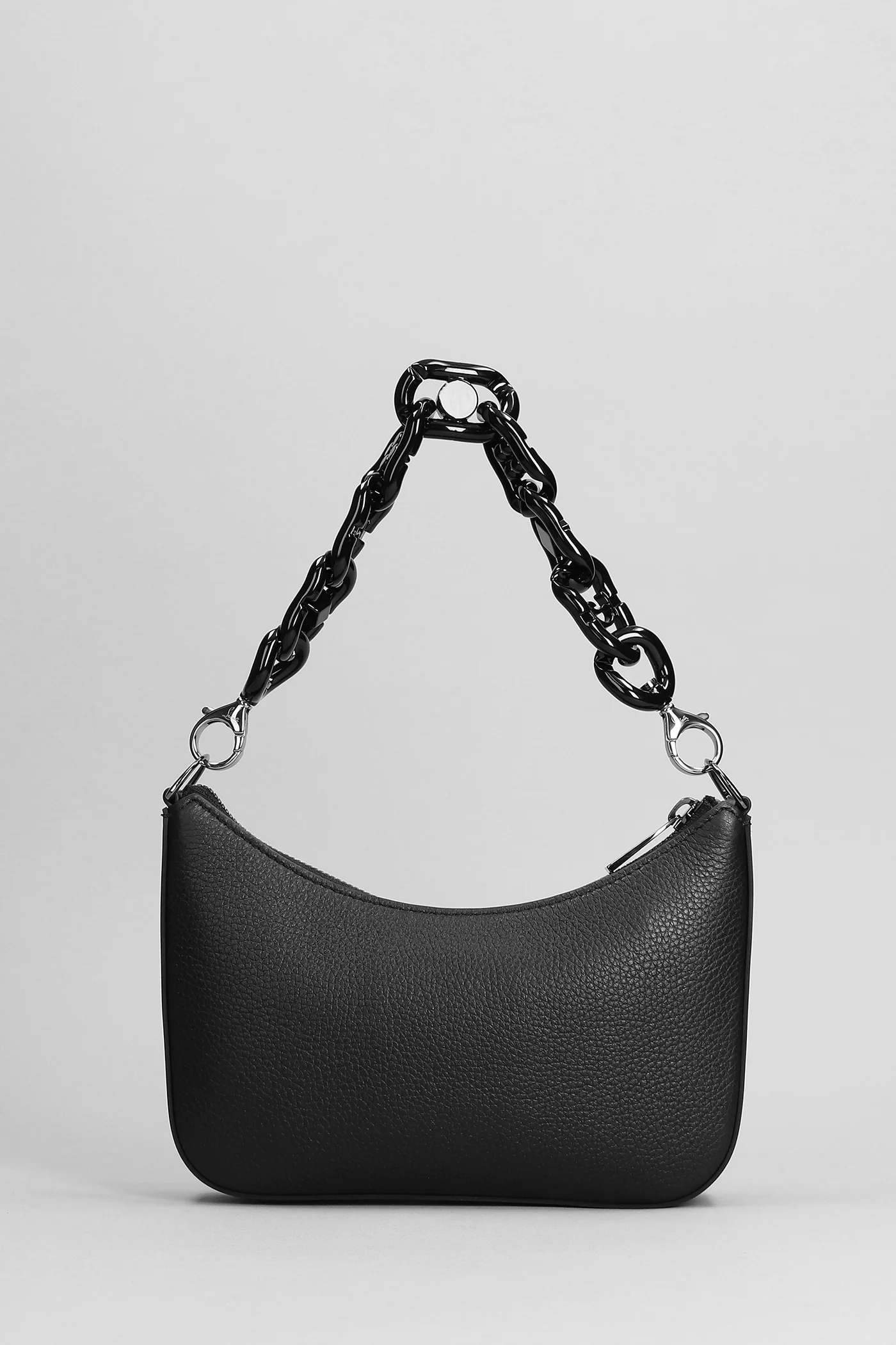Loubila chain Shoulder bag in black leather - Image 3