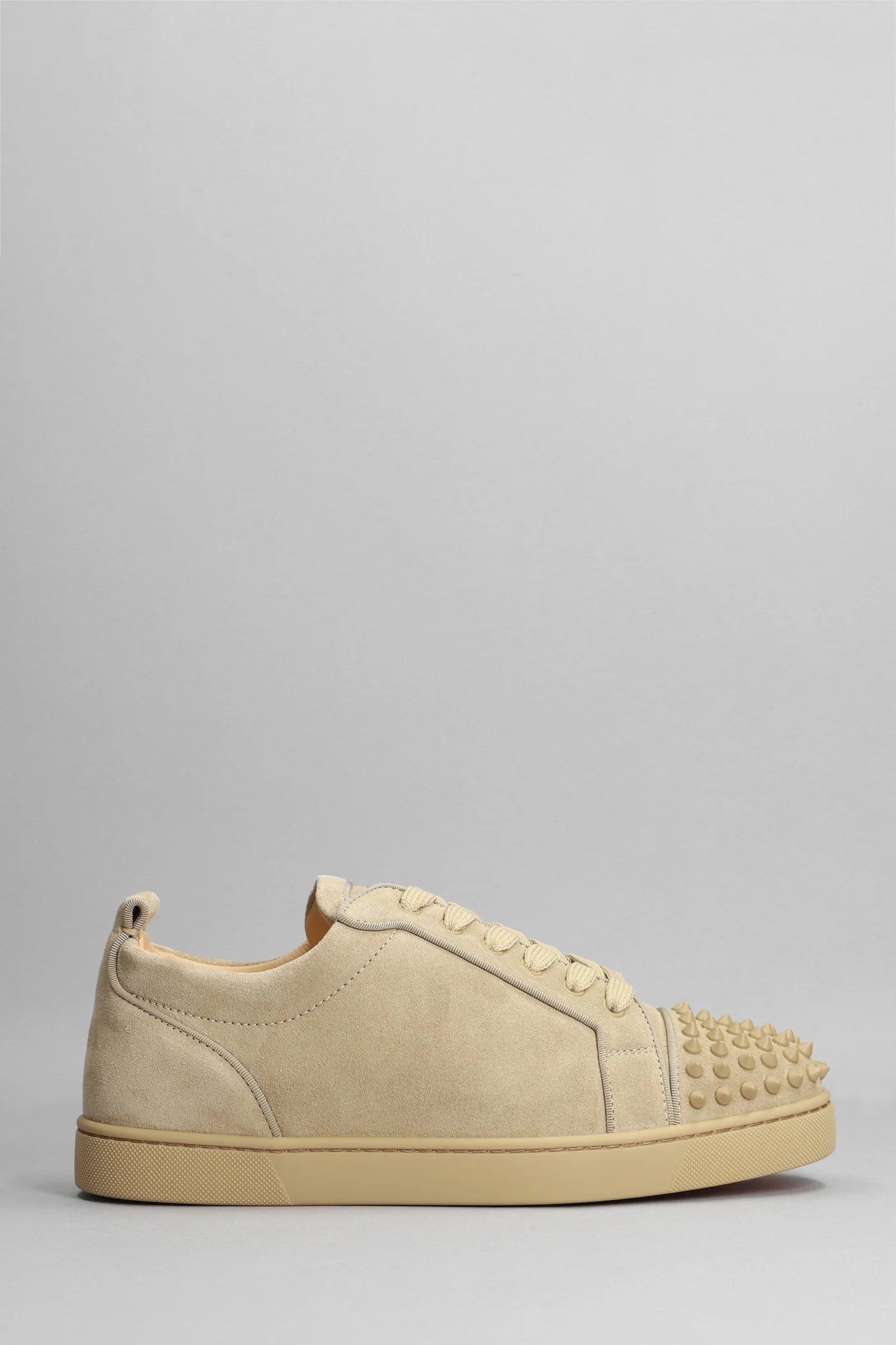 Louis junior spikers Sneakers in beige suede and leather