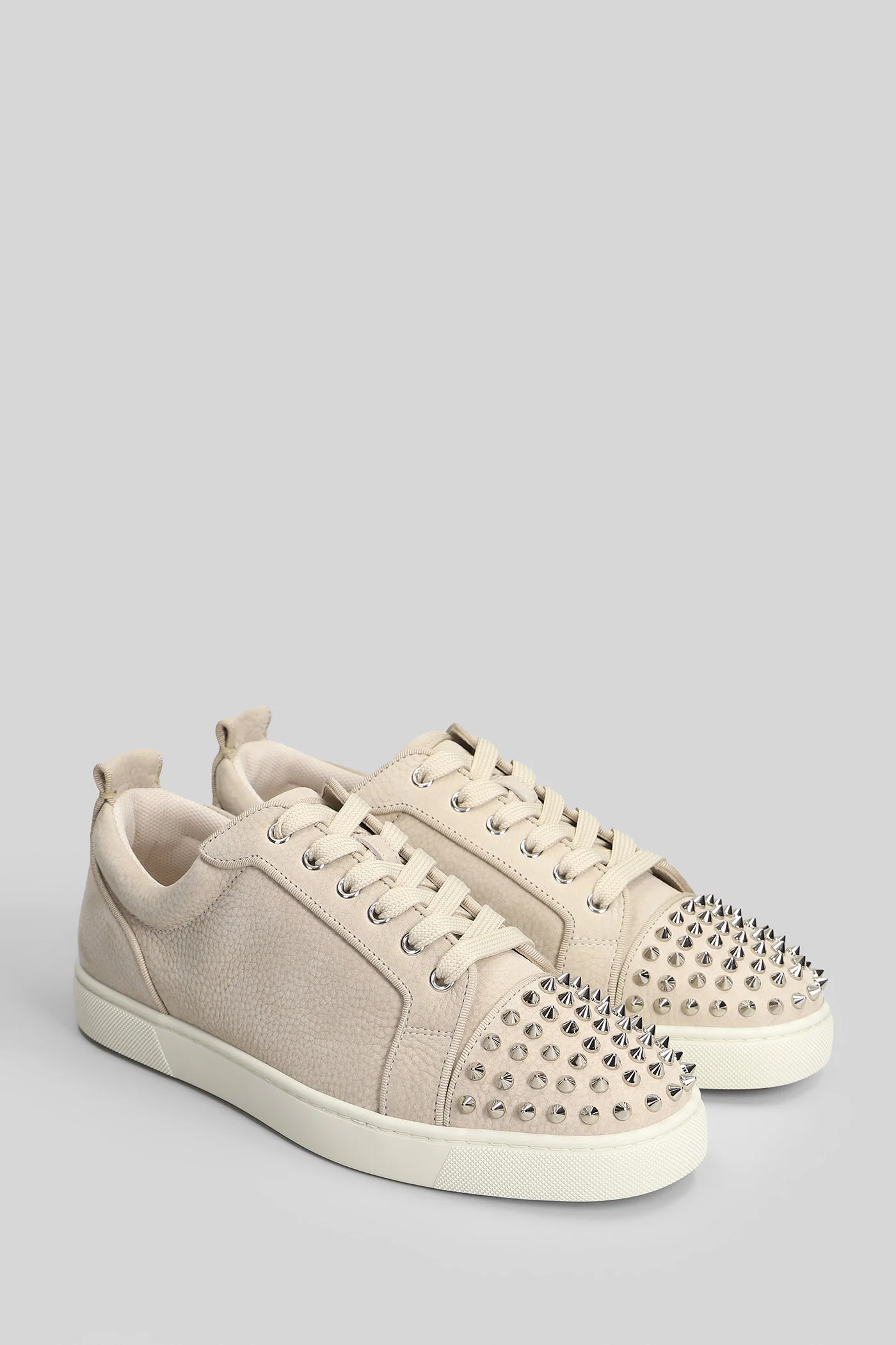 Louis junior spikes Sneakers in beige leather - Image 2