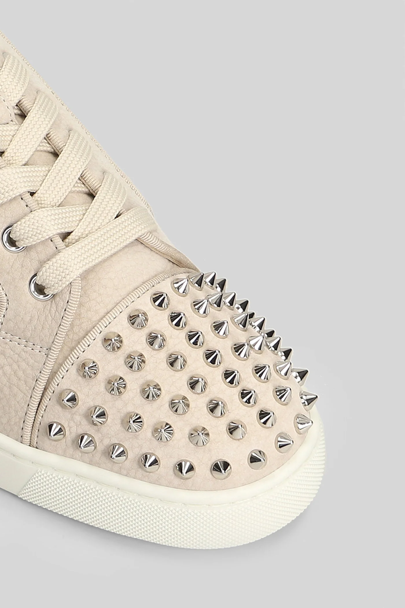 Louis junior spikes Sneakers in beige leather - Image 5