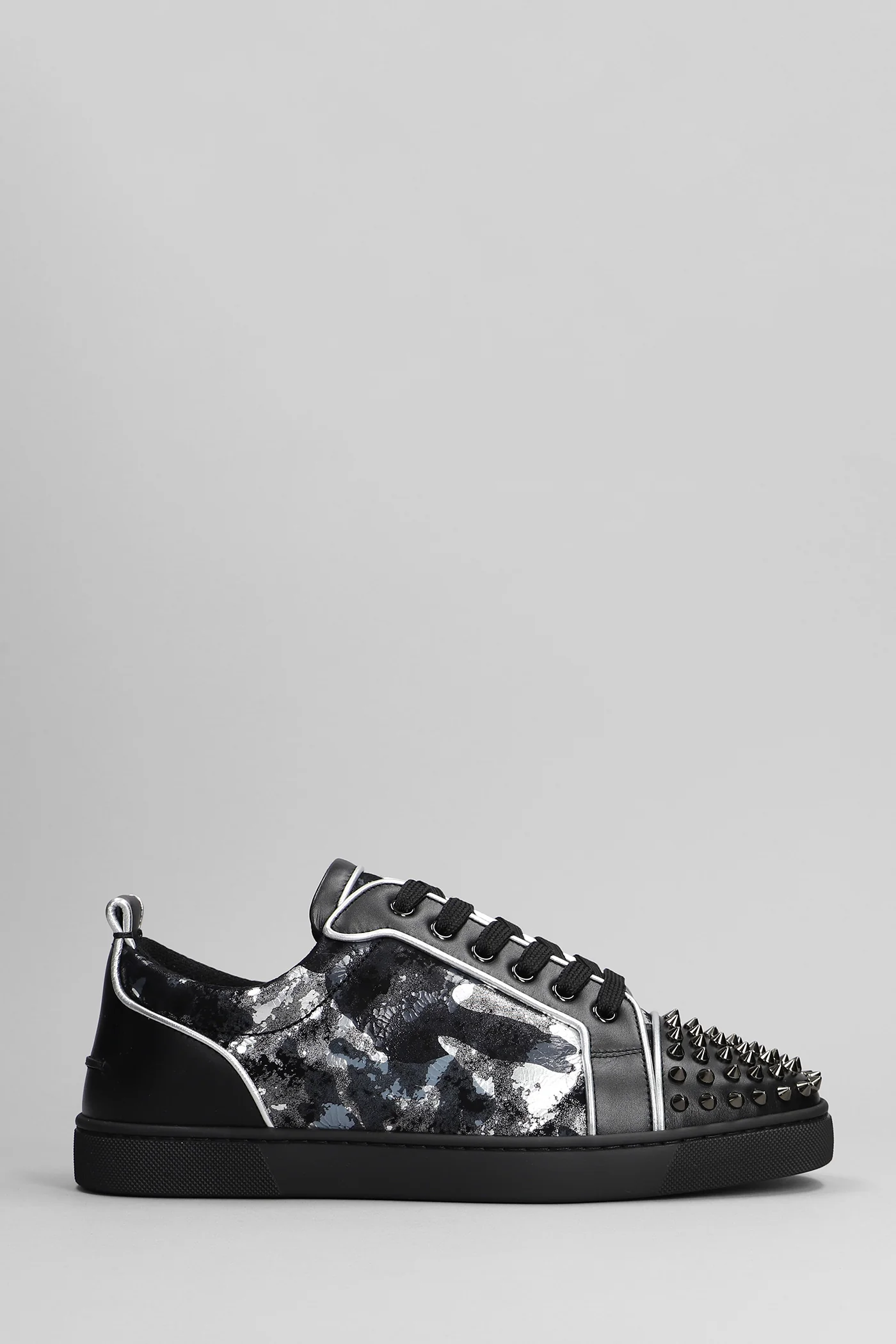 Louis junior spikes Sneakers in black leather