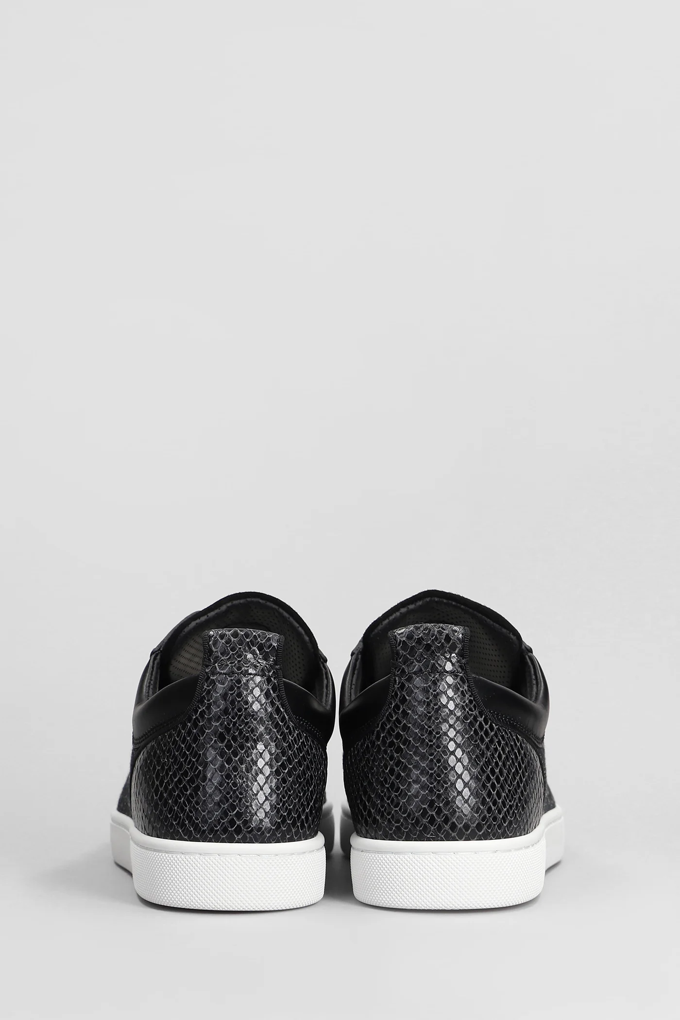 Louis junior spikes Sneakers in black leather and fabric - Image 4