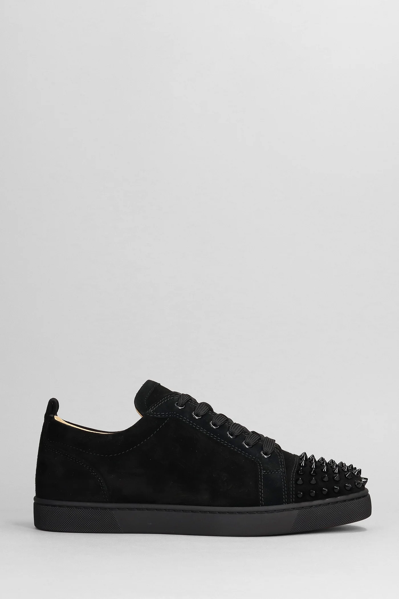 Louis junior spikes Sneakers in black suede