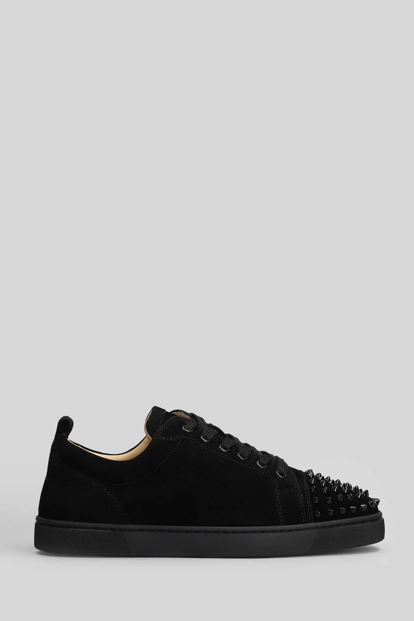 Louis junior spikes Sneakers in black suede