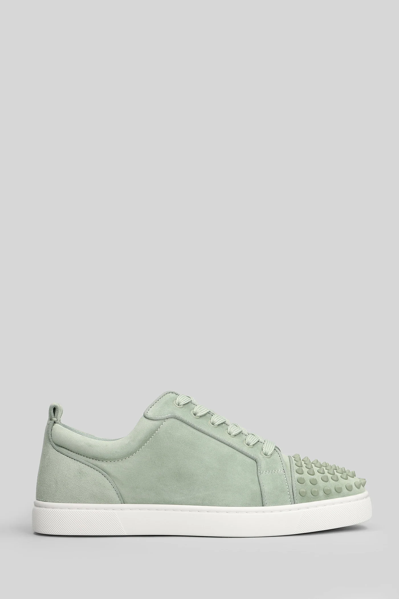 Louis junior spikes Sneakers in green suede