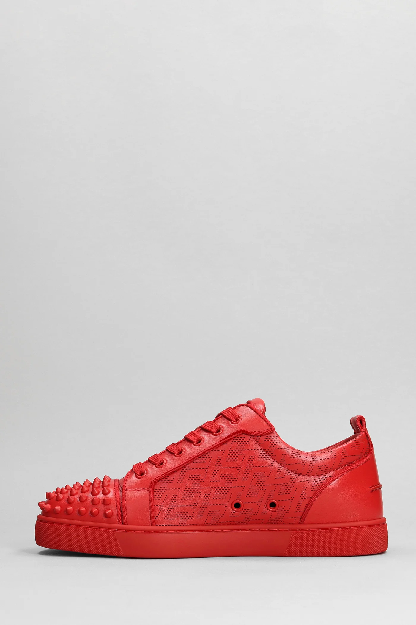 Louis junior spikes Sneakers in red leather - Image 3