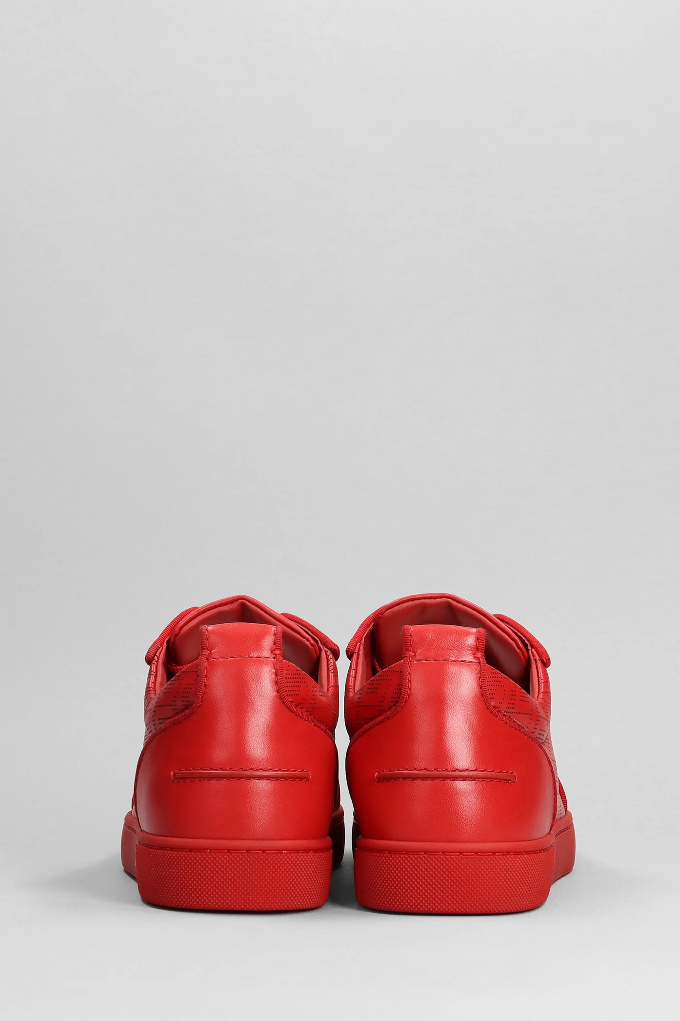 Louis junior spikes Sneakers in red leather - Image 4
