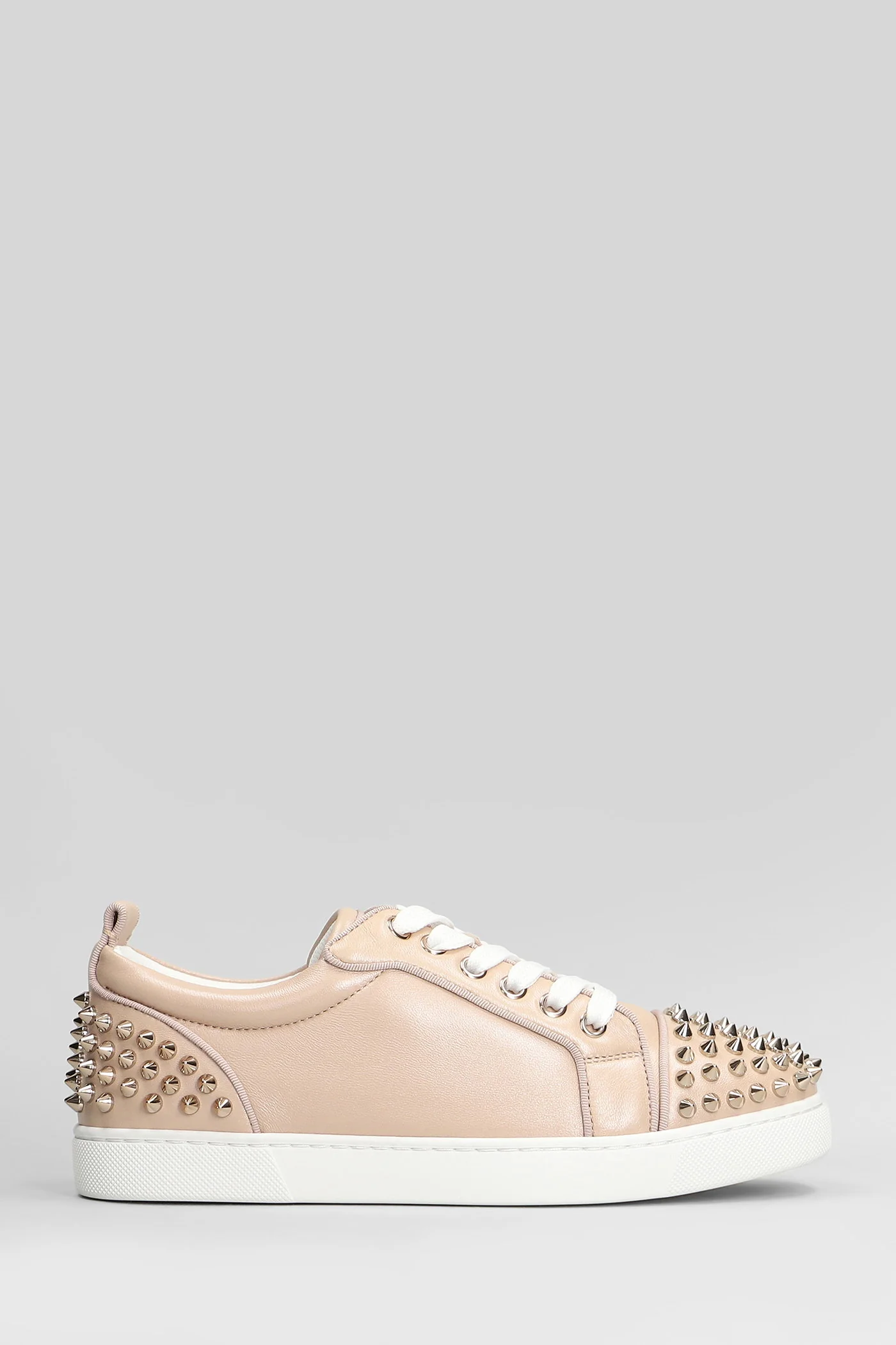 Louis junior spikes Sneakers in rose-pink leather
