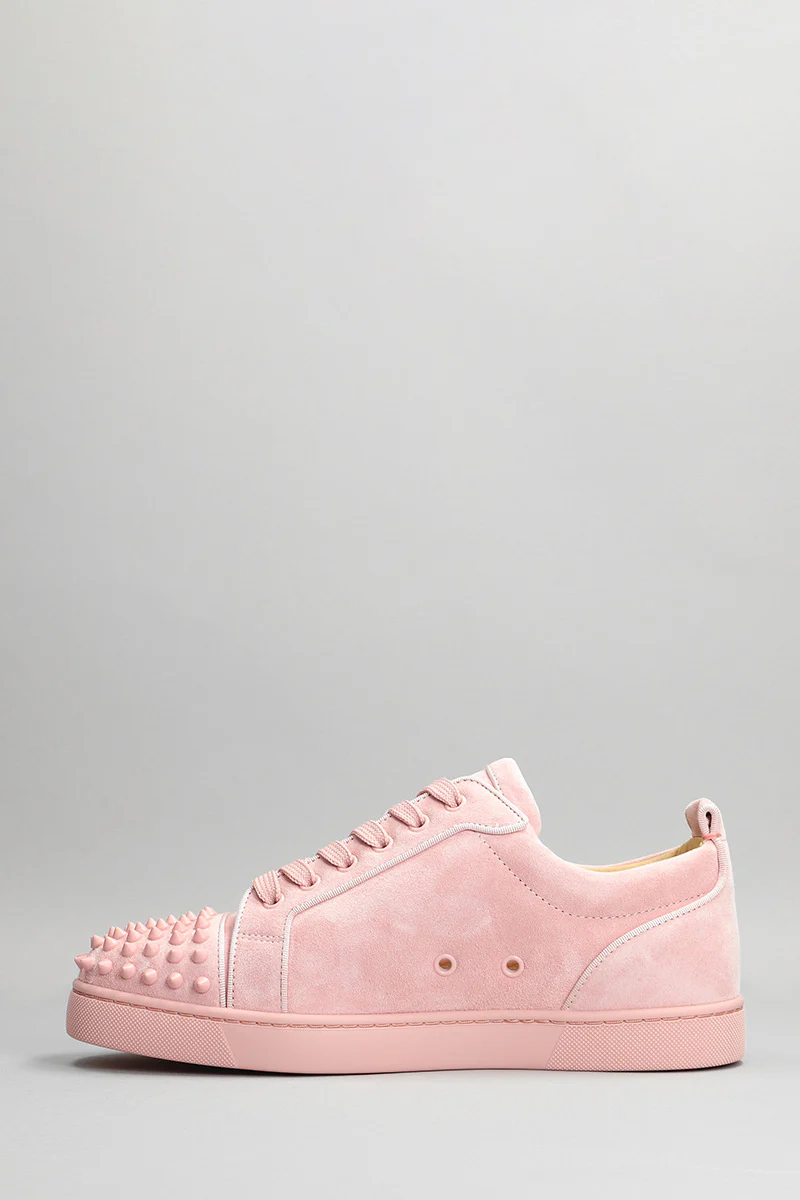 Louis junior spikes Sneakers in rose-pink suede - Image 3
