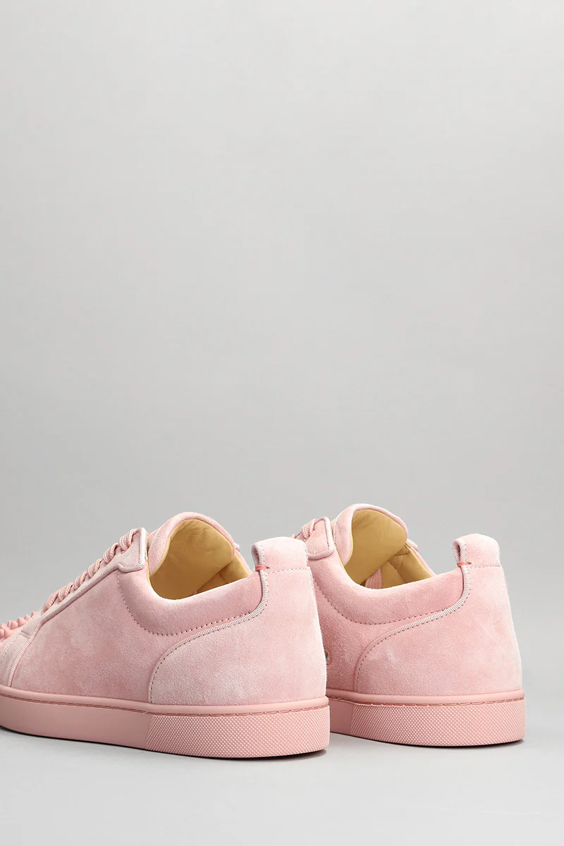 Louis junior spikes Sneakers in rose-pink suede - Image 4