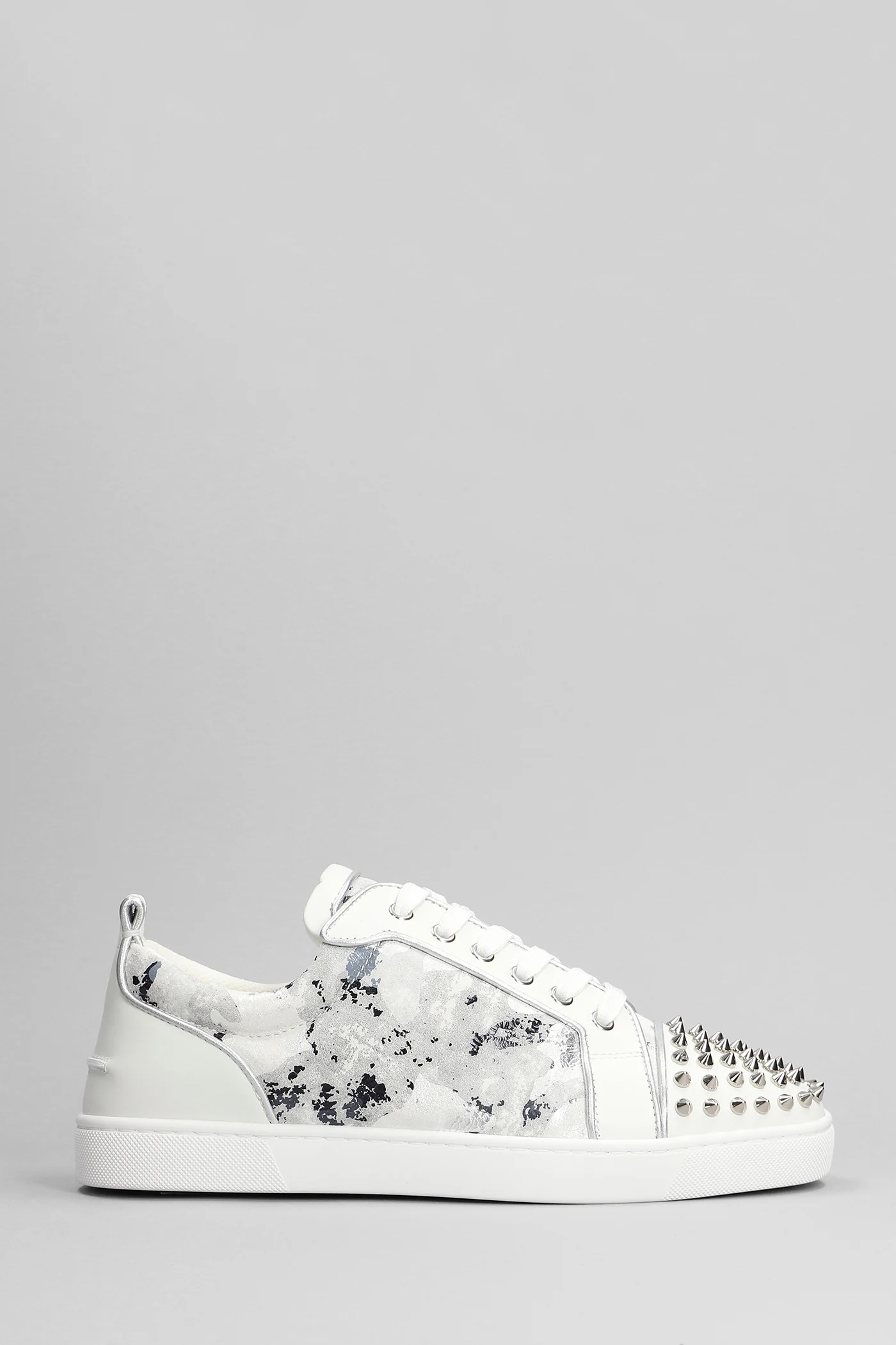 Louis junior spikes Sneakers in white leather