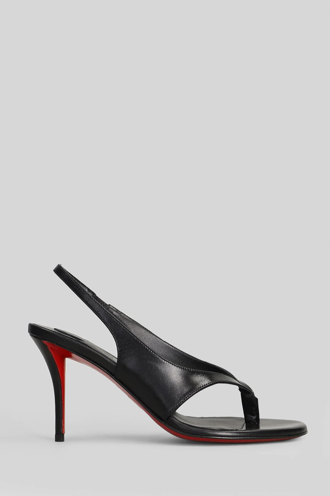 Miss z infradita 80 Sandals in black leather