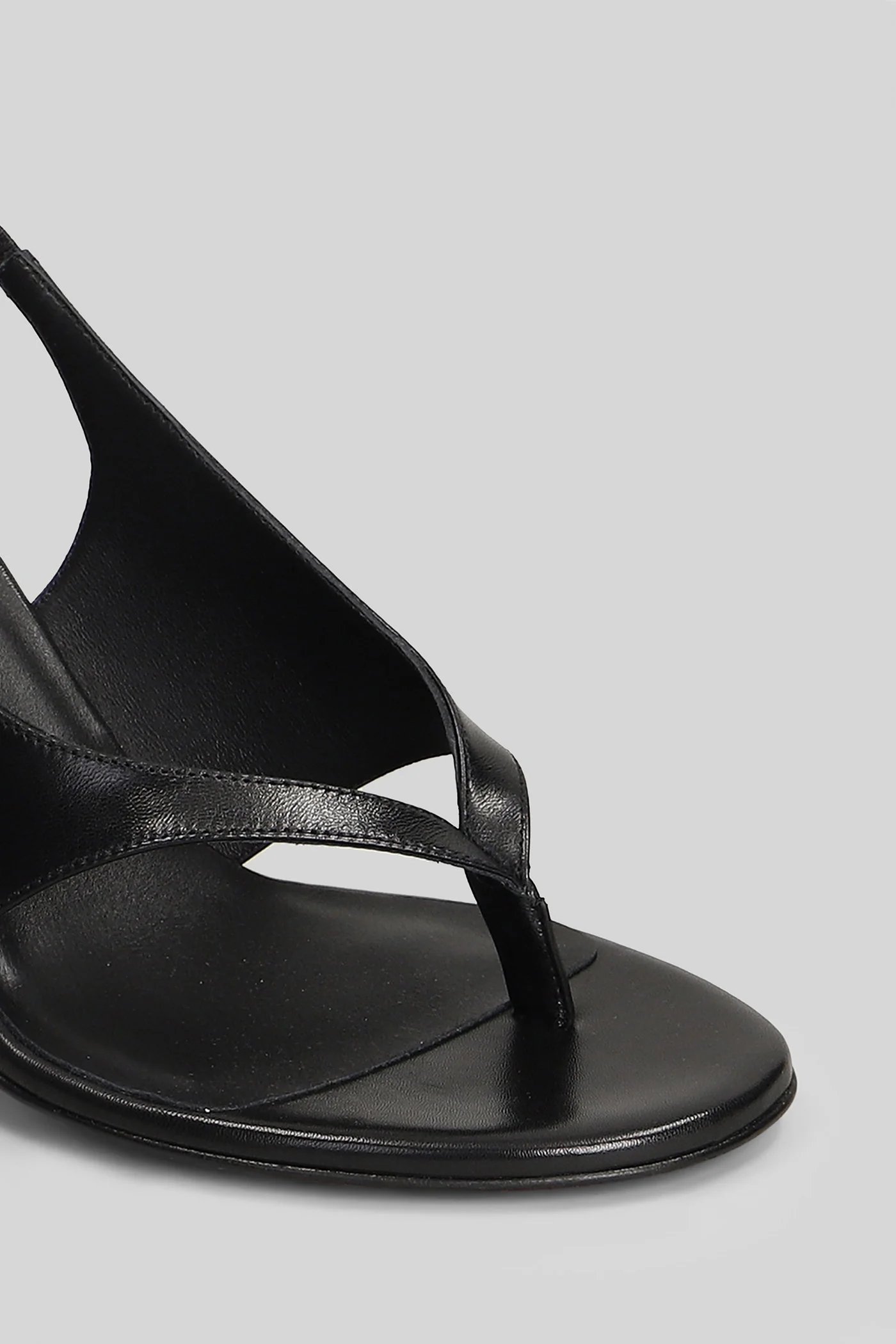 Miss z infradita 80 Sandals in black leather - Image 5