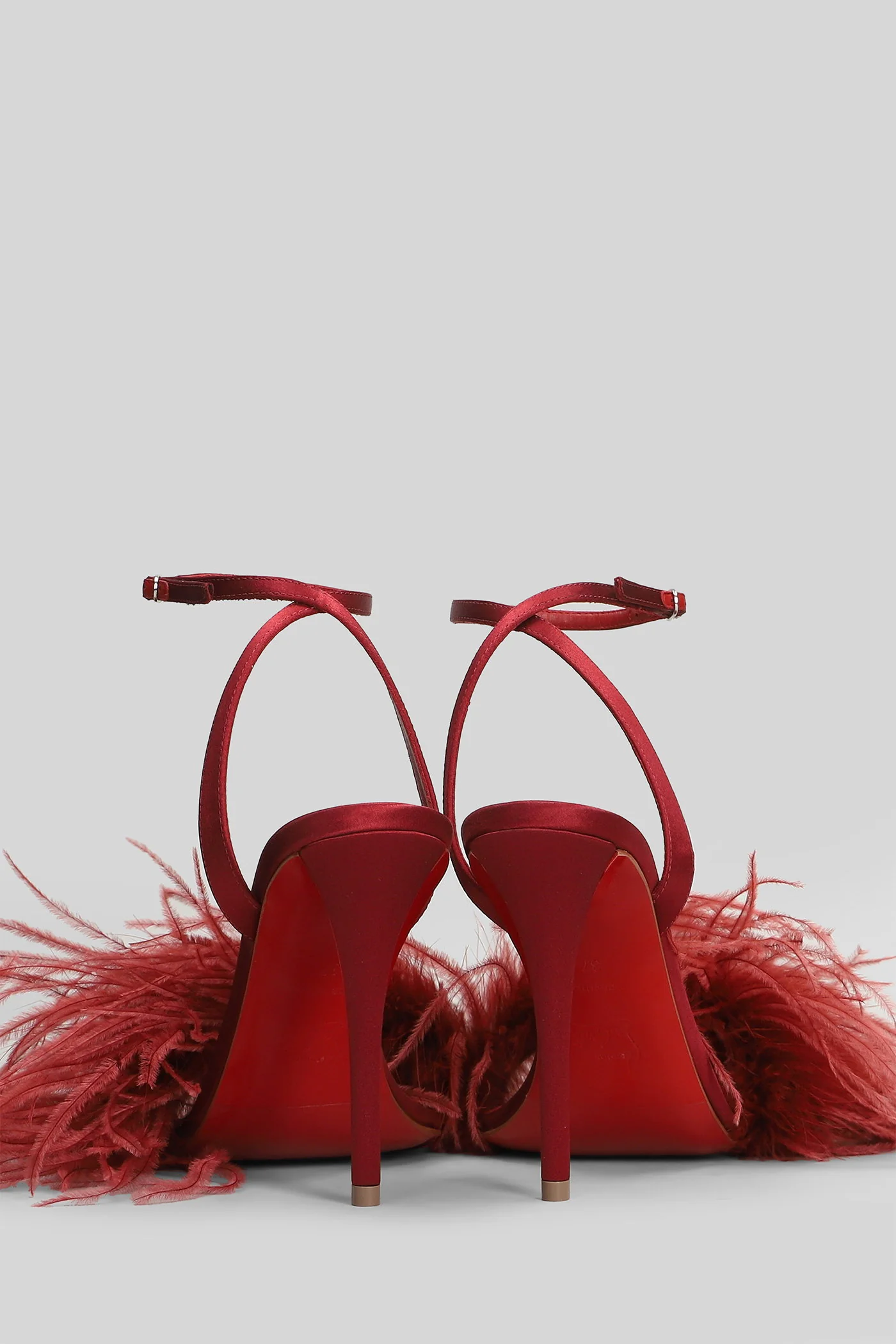 Miss z poupi 100 Sandals in red silk - Image 4