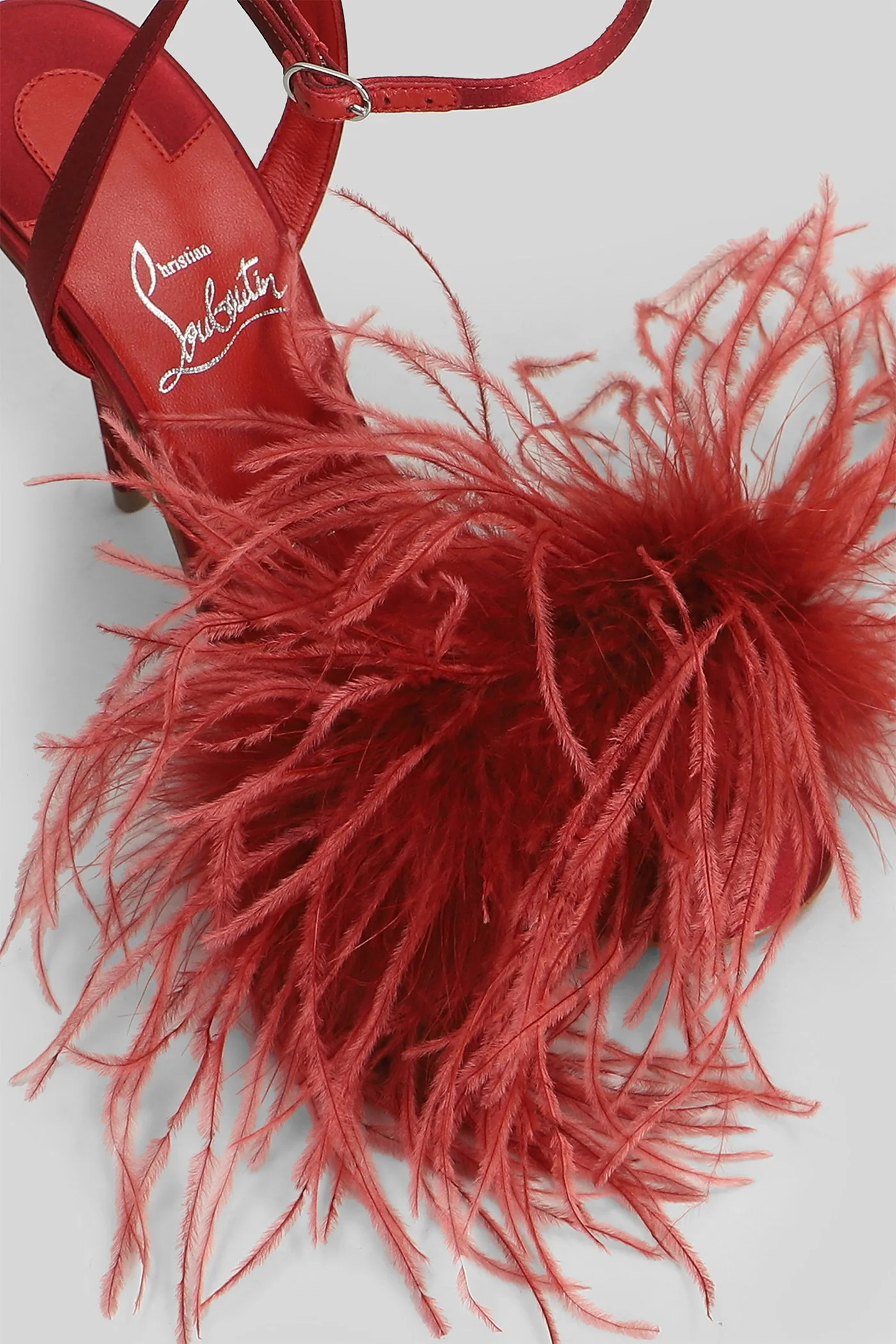 Miss z poupi 100 Sandals in red silk - Image 5