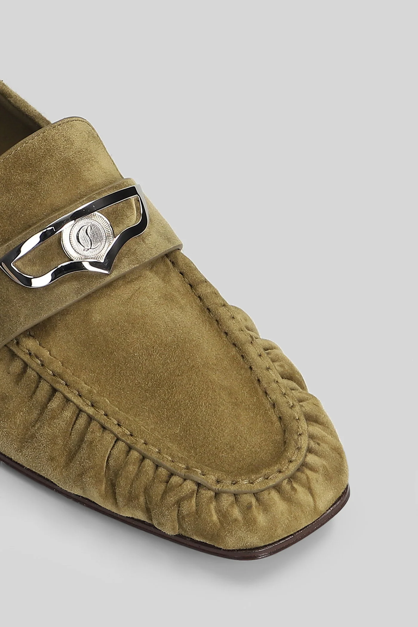 Mocallista Loafers in green suede - Image 5