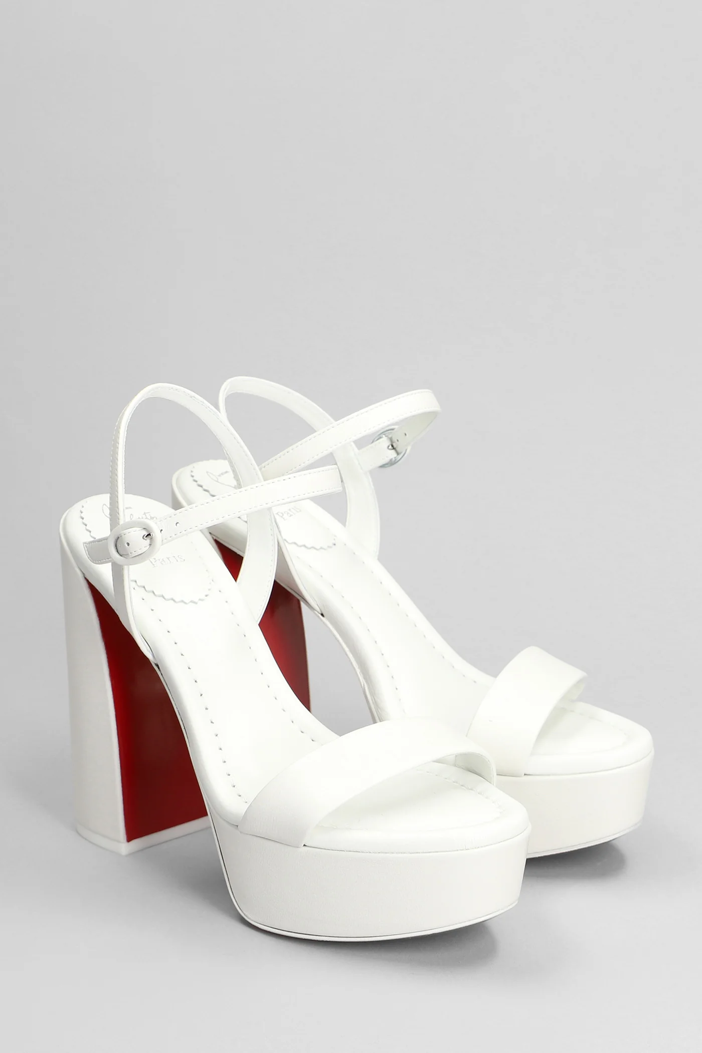 Movida jane Sandals in white leather - Image 2