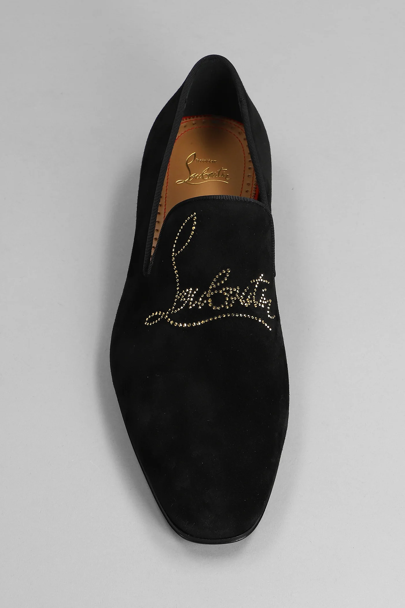 Navy dandelion Loafers in black suede - Image 5