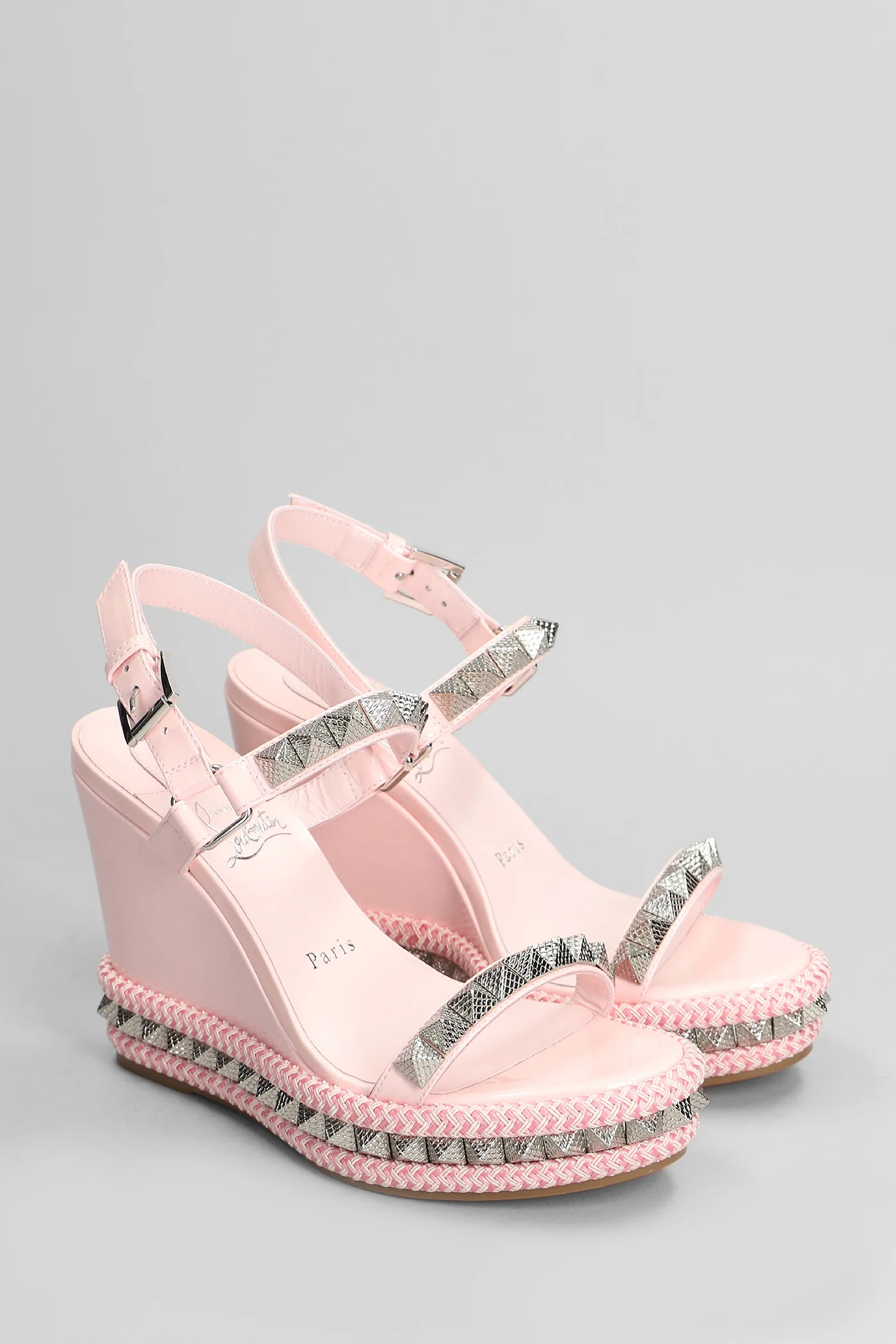 Pyraclou 110 Wedges in rose-pink patent leather - Image 2