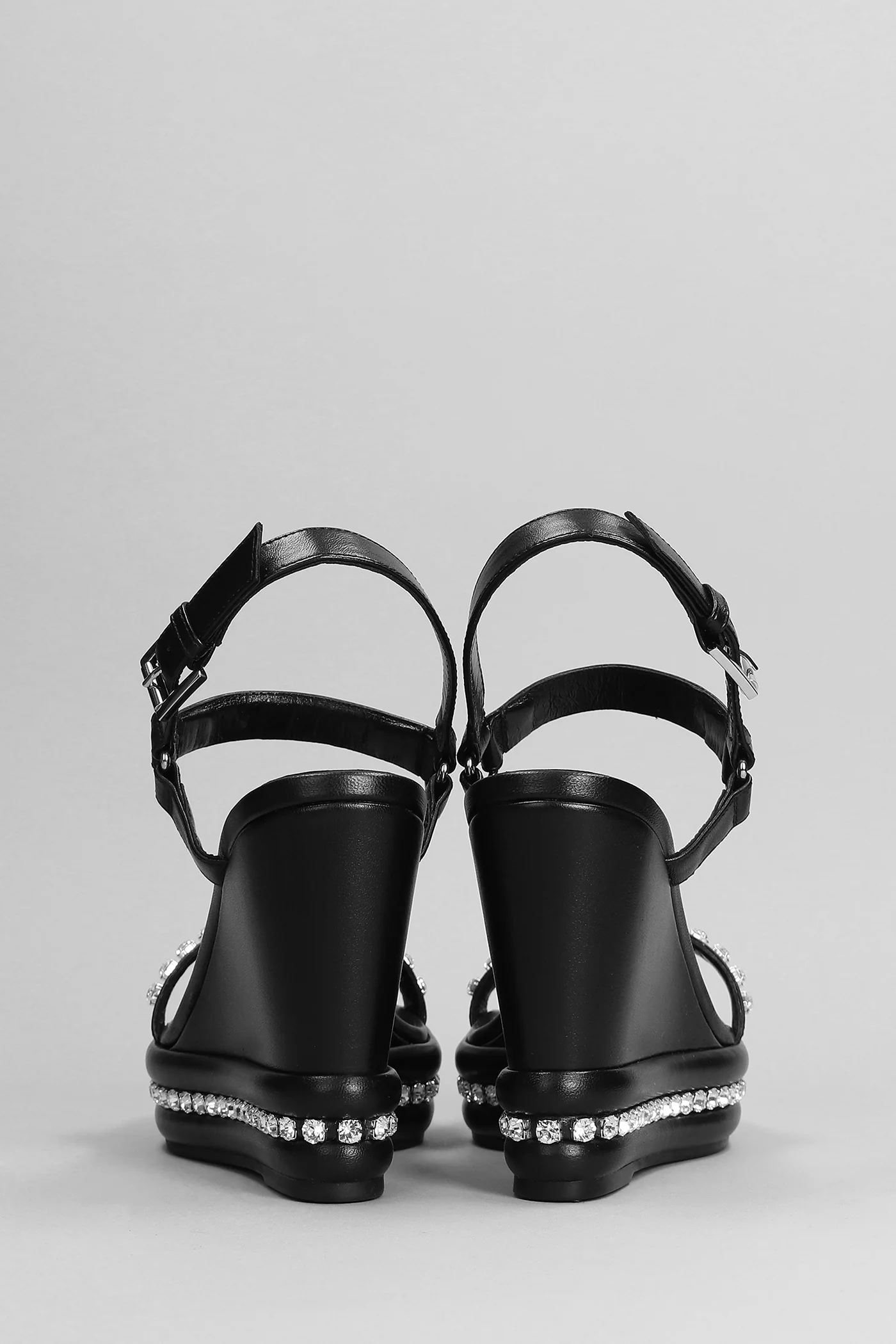 Pyrastrass 110 Wedges in black leather - Image 4