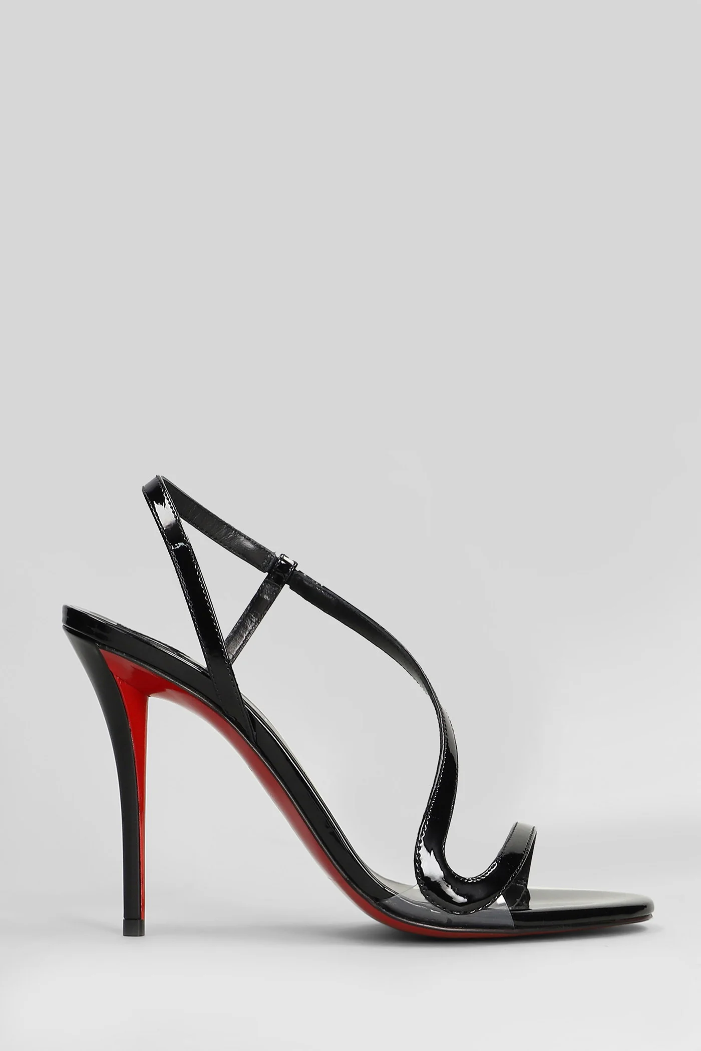 Rosa z 100 Sandals in black patent leather