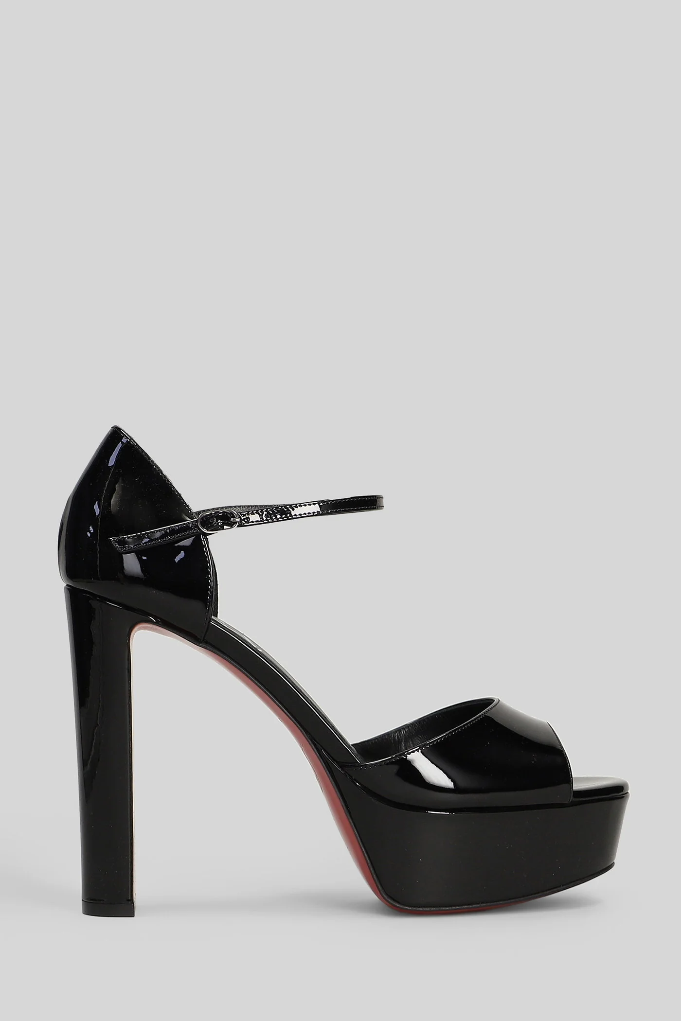 Sandaloo 130 Sandals in black patent leather