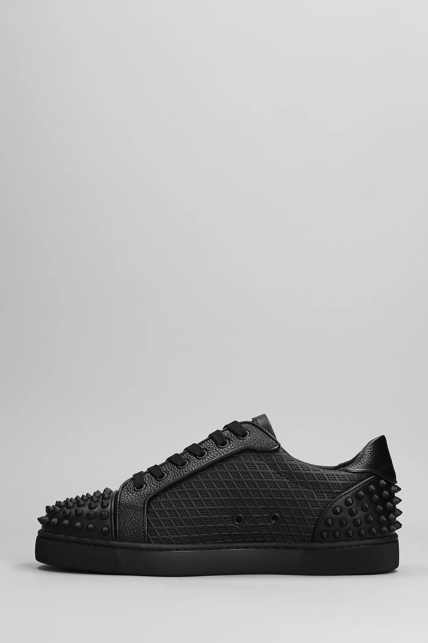 Sneakers in black leather - Image 3
